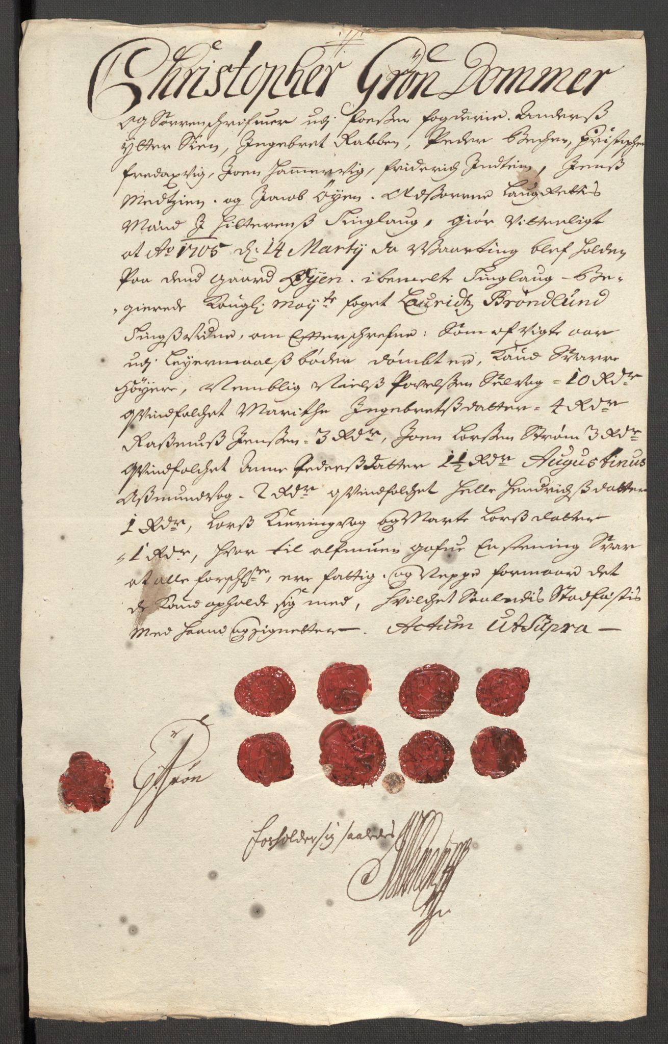 Rentekammeret inntil 1814, Reviderte regnskaper, Fogderegnskap, AV/RA-EA-4092/R57/L3856: Fogderegnskap Fosen, 1704-1705, p. 49