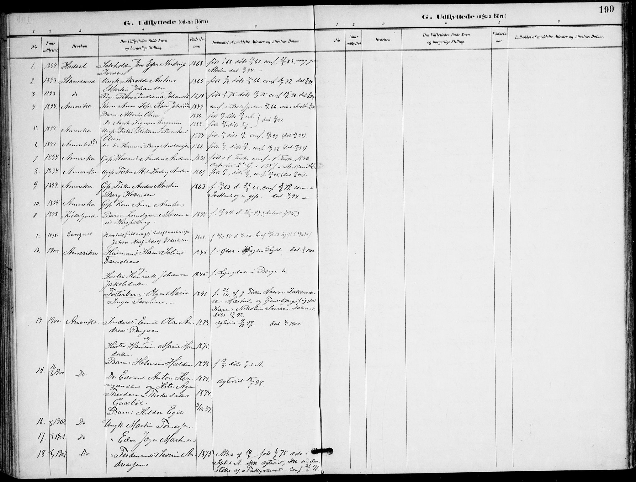 Ministerialprotokoller, klokkerbøker og fødselsregistre - Nordland, AV/SAT-A-1459/895/L1372: Parish register (official) no. 895A07, 1894-1914, p. 199