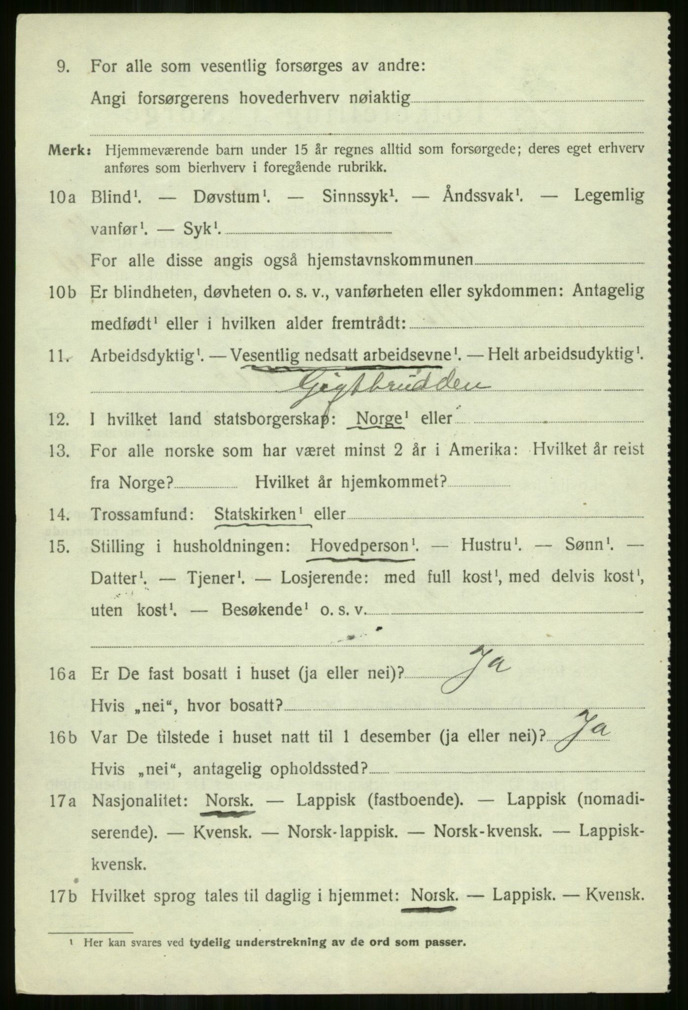SATØ, 1920 census for Skjervøy, 1920, p. 6636
