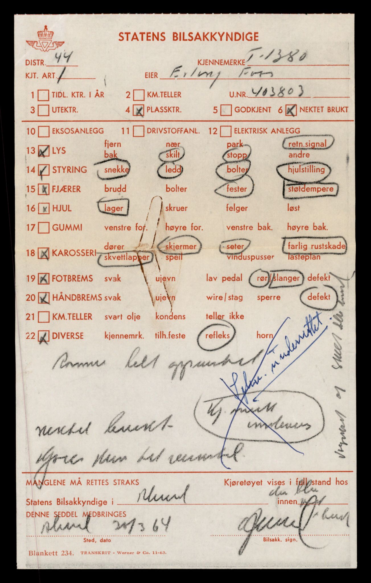 Møre og Romsdal vegkontor - Ålesund trafikkstasjon, AV/SAT-A-4099/F/Fe/L0012: Registreringskort for kjøretøy T 1290 - T 1450, 1927-1998, p. 2052