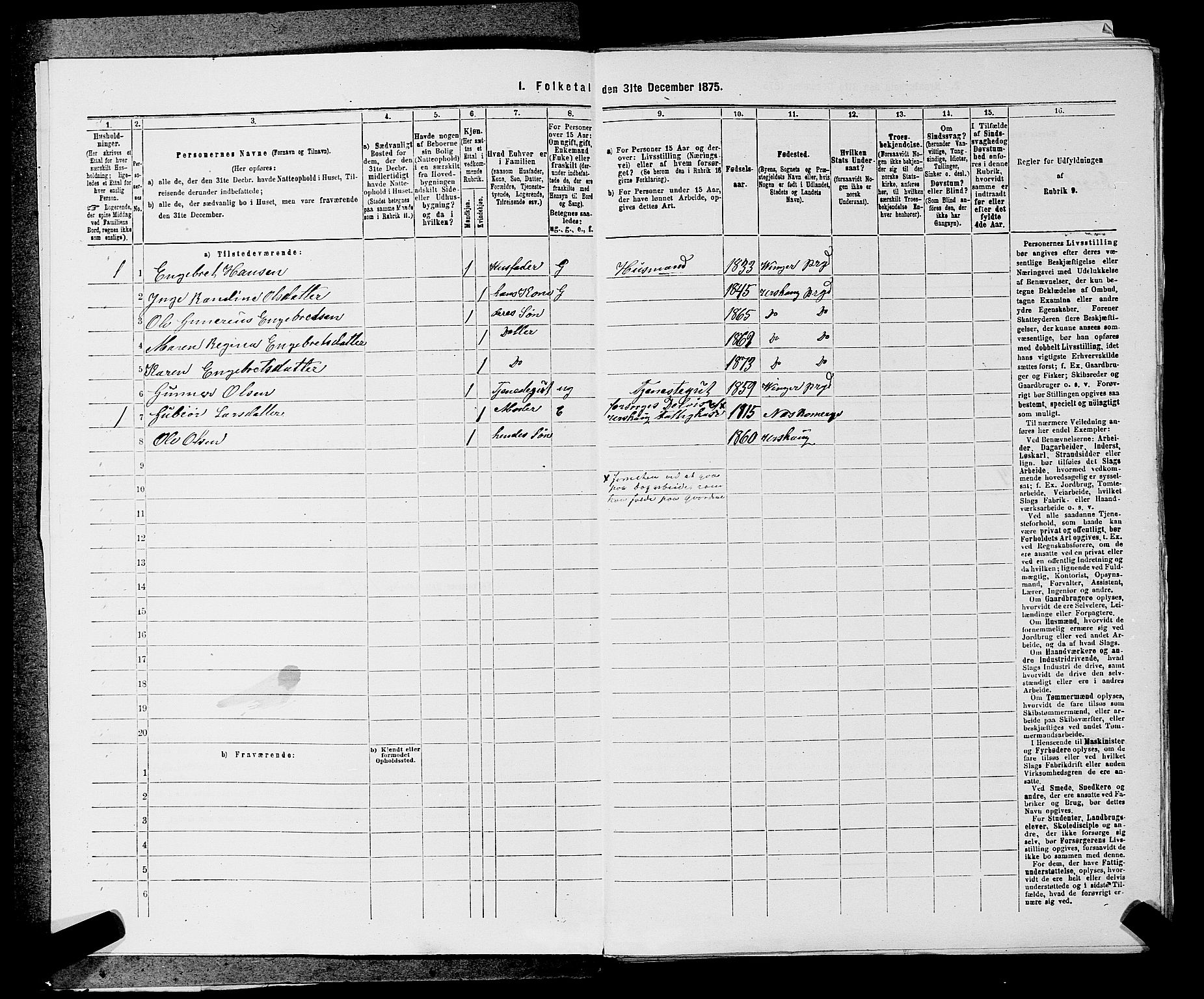 RA, 1875 census for 0224P Aurskog, 1875, p. 55