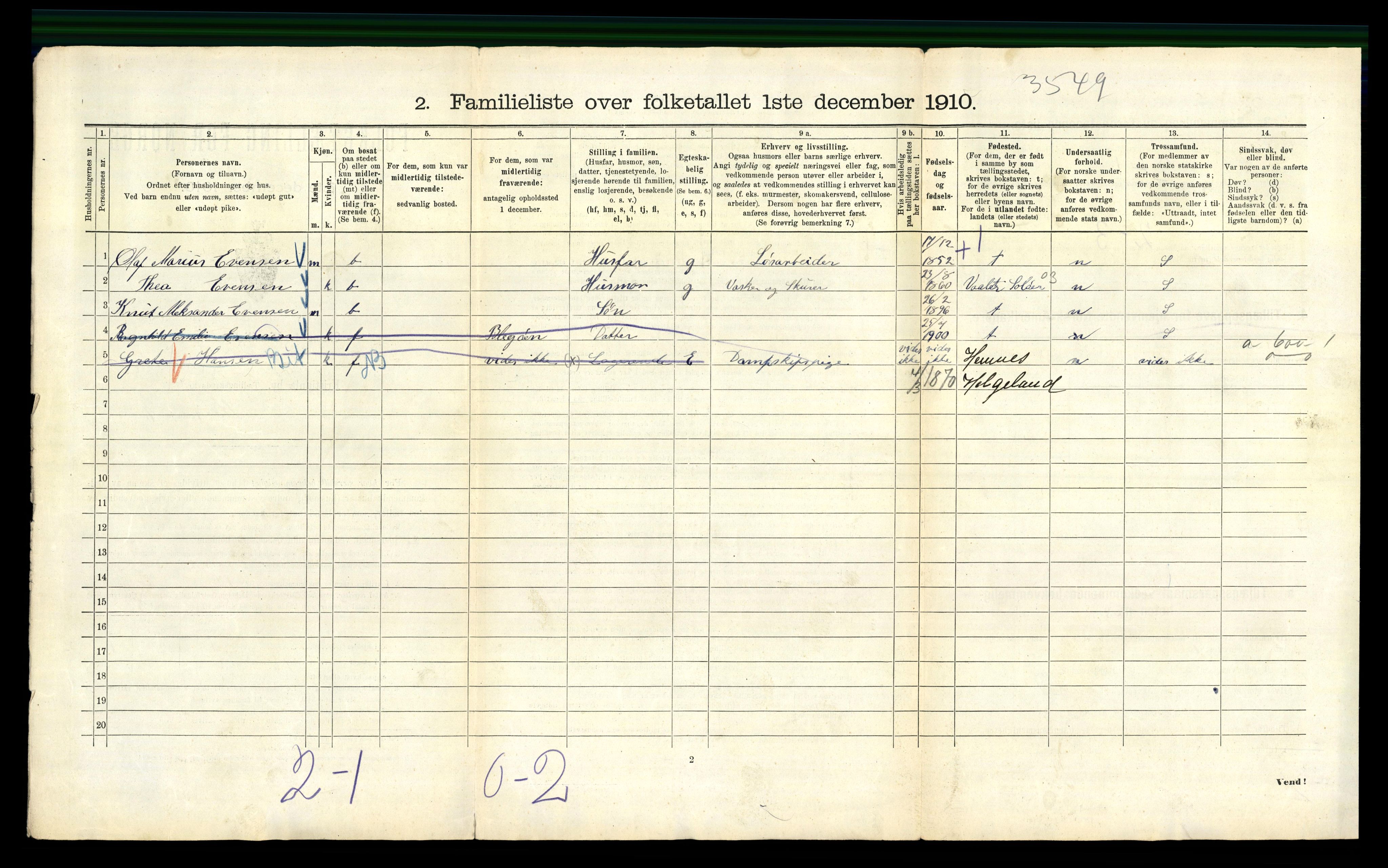 RA, 1910 census for Kristiania, 1910, p. 52586