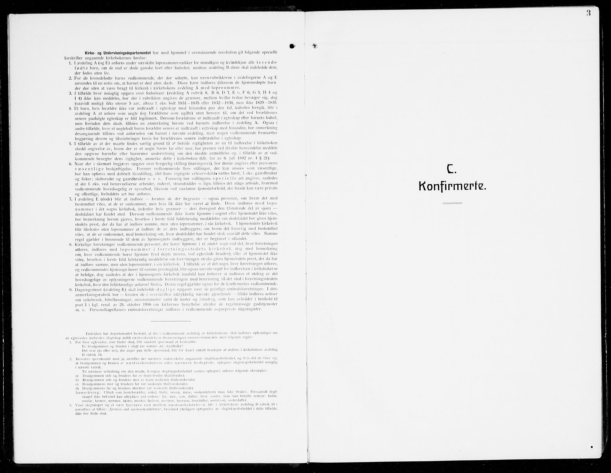 Gloppen sokneprestembete, SAB/A-80101/H/Hac/L0004: Curate's parish register no. A 4, 1909-1923, p. 3
