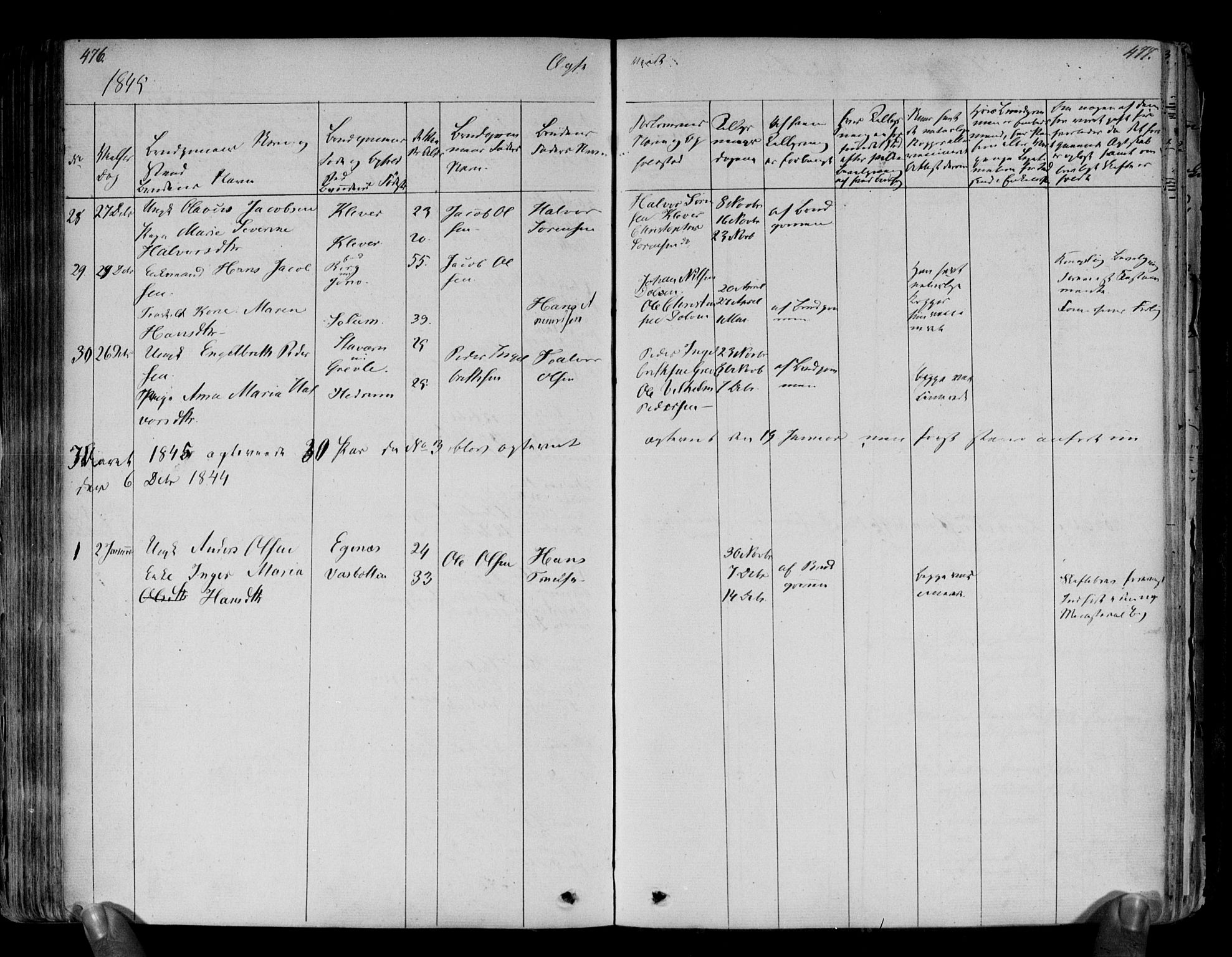 Brunlanes kirkebøker, SAKO/A-342/F/Fa/L0003: Parish register (official) no. I 3, 1834-1845, p. 476-477