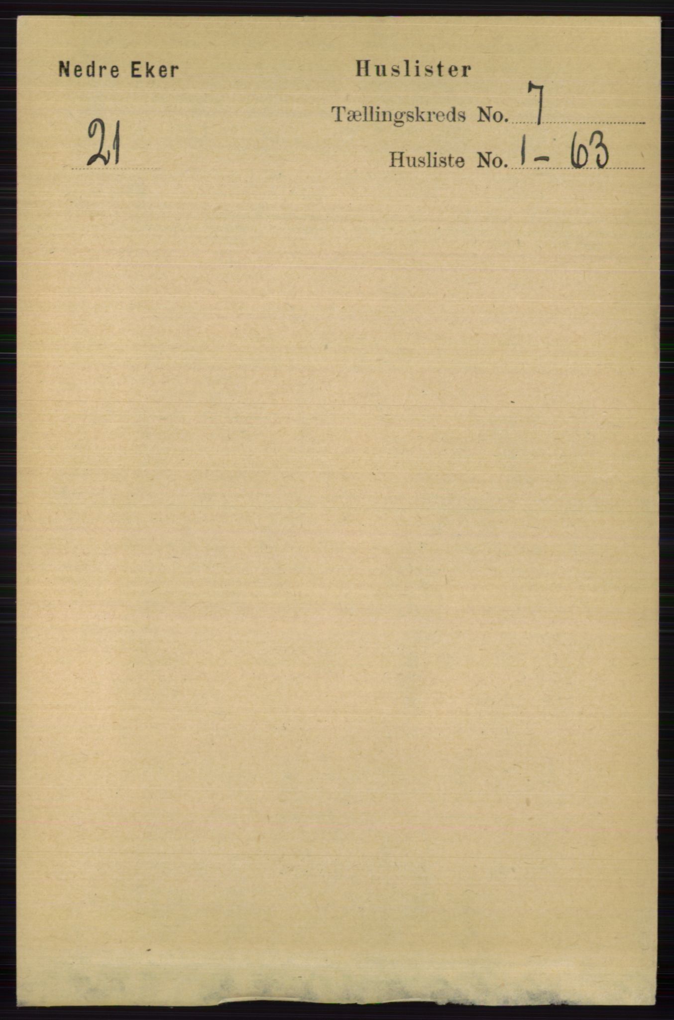RA, 1891 census for 0625 Nedre Eiker, 1891, p. 3339