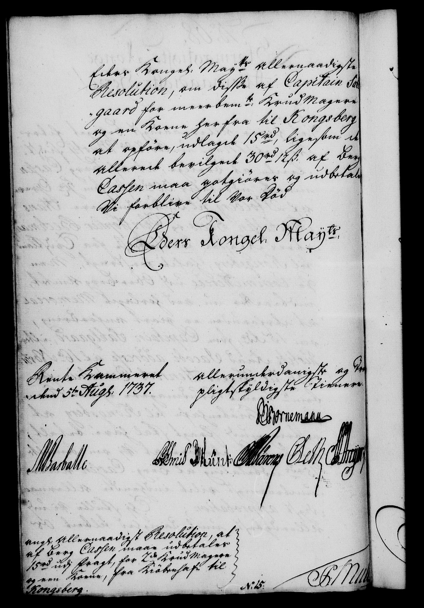 Rentekammeret, Kammerkanselliet, AV/RA-EA-3111/G/Gf/Gfa/L0020: Norsk relasjons- og resolusjonsprotokoll (merket RK 52.20), 1737, p. 550