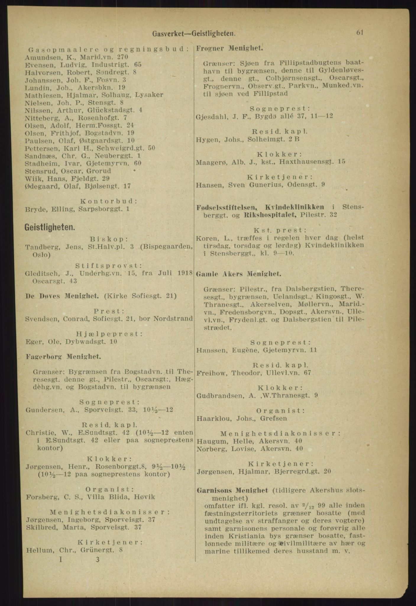 Kristiania/Oslo adressebok, PUBL/-, 1918, p. 68
