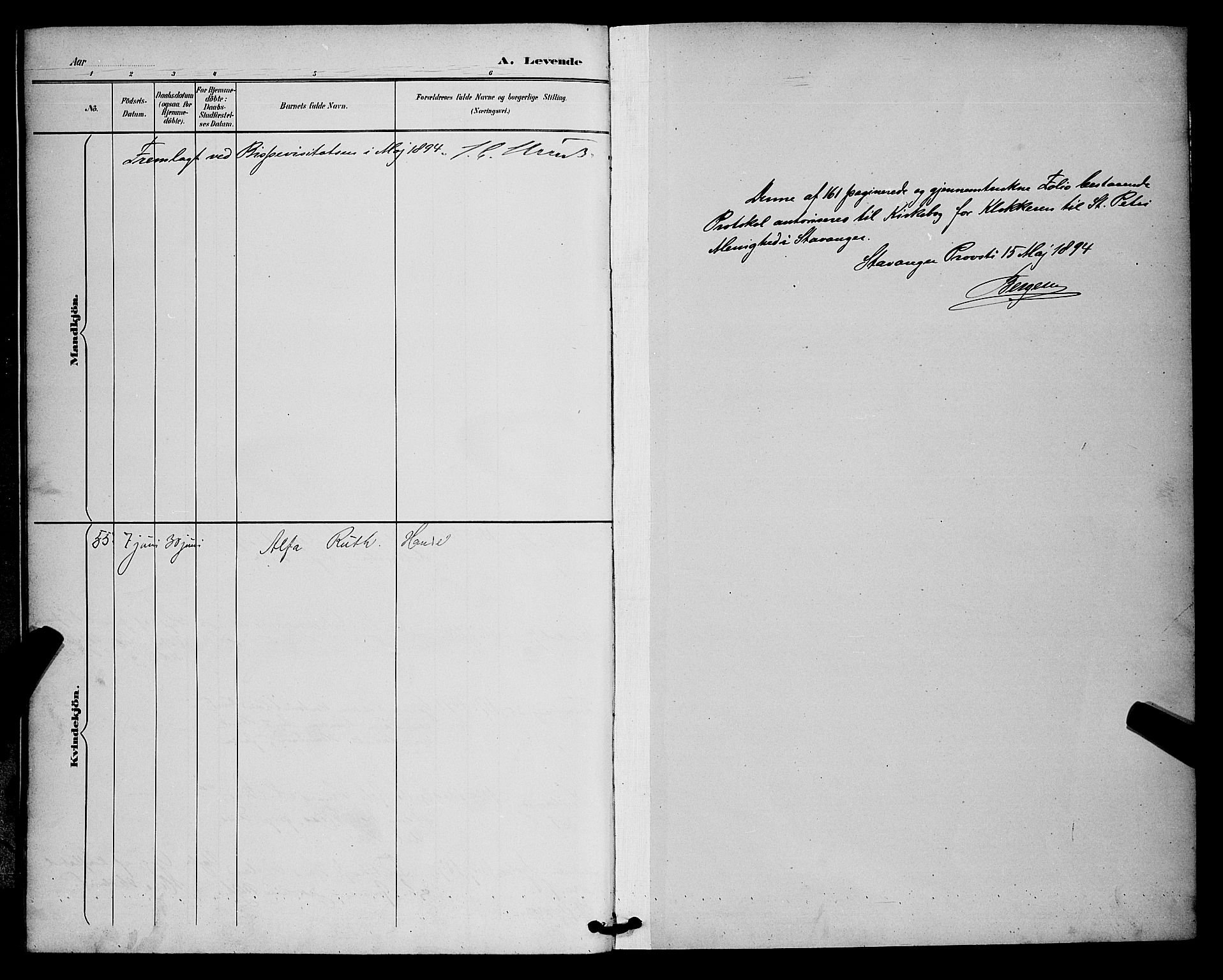 St. Petri sokneprestkontor, SAST/A-101813/001/30/30BB/L0006: Parish register (copy) no. B 6, 1890-1897