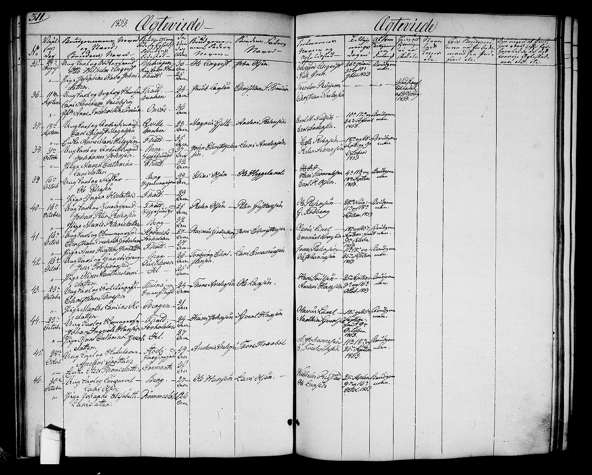 Halden prestekontor Kirkebøker, SAO/A-10909/G/Ga/L0004: Parish register (copy) no. 4, 1845-1854, p. 311