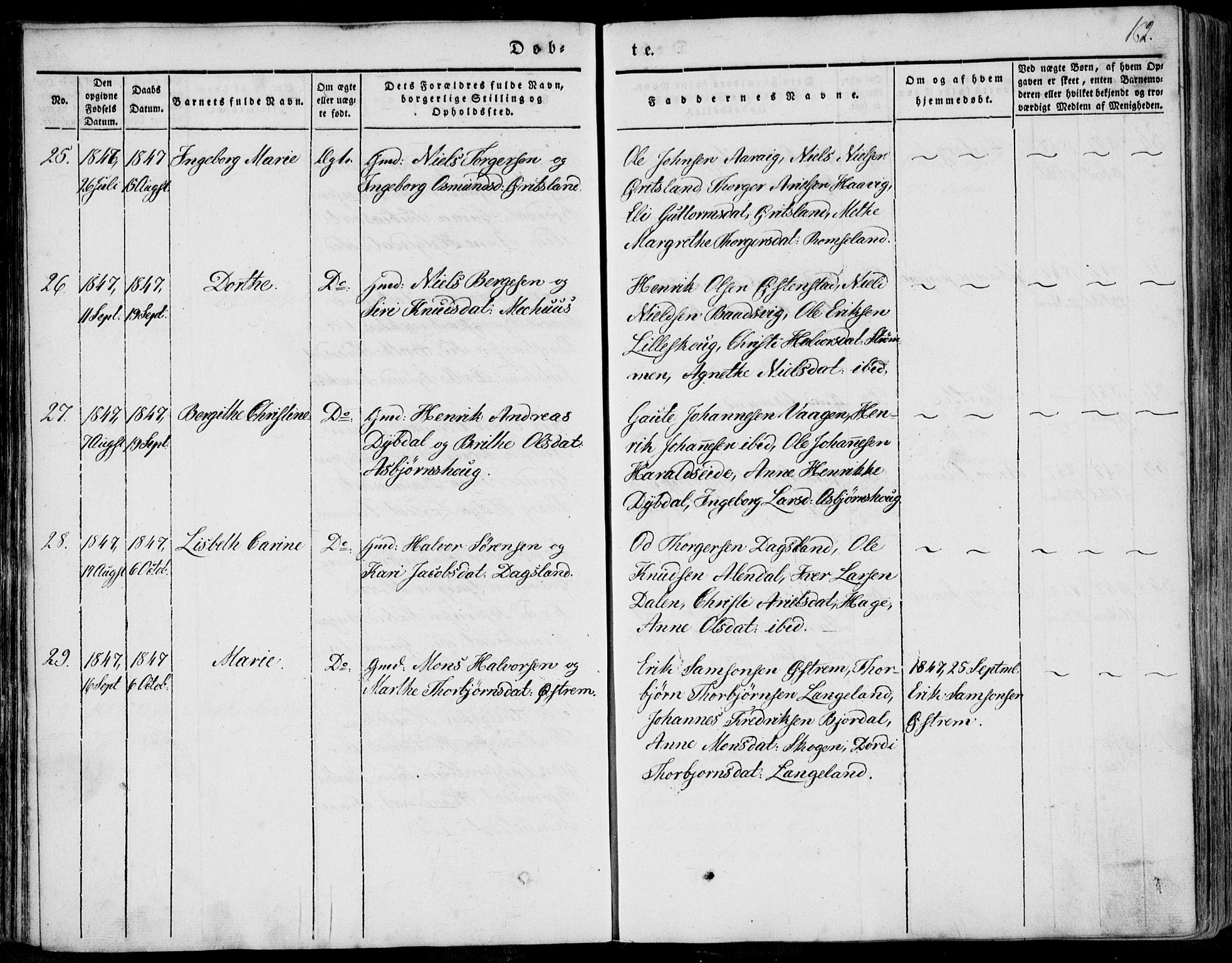 Skjold sokneprestkontor, SAST/A-101847/H/Ha/Haa/L0006: Parish register (official) no. A 6.1, 1835-1858, p. 162