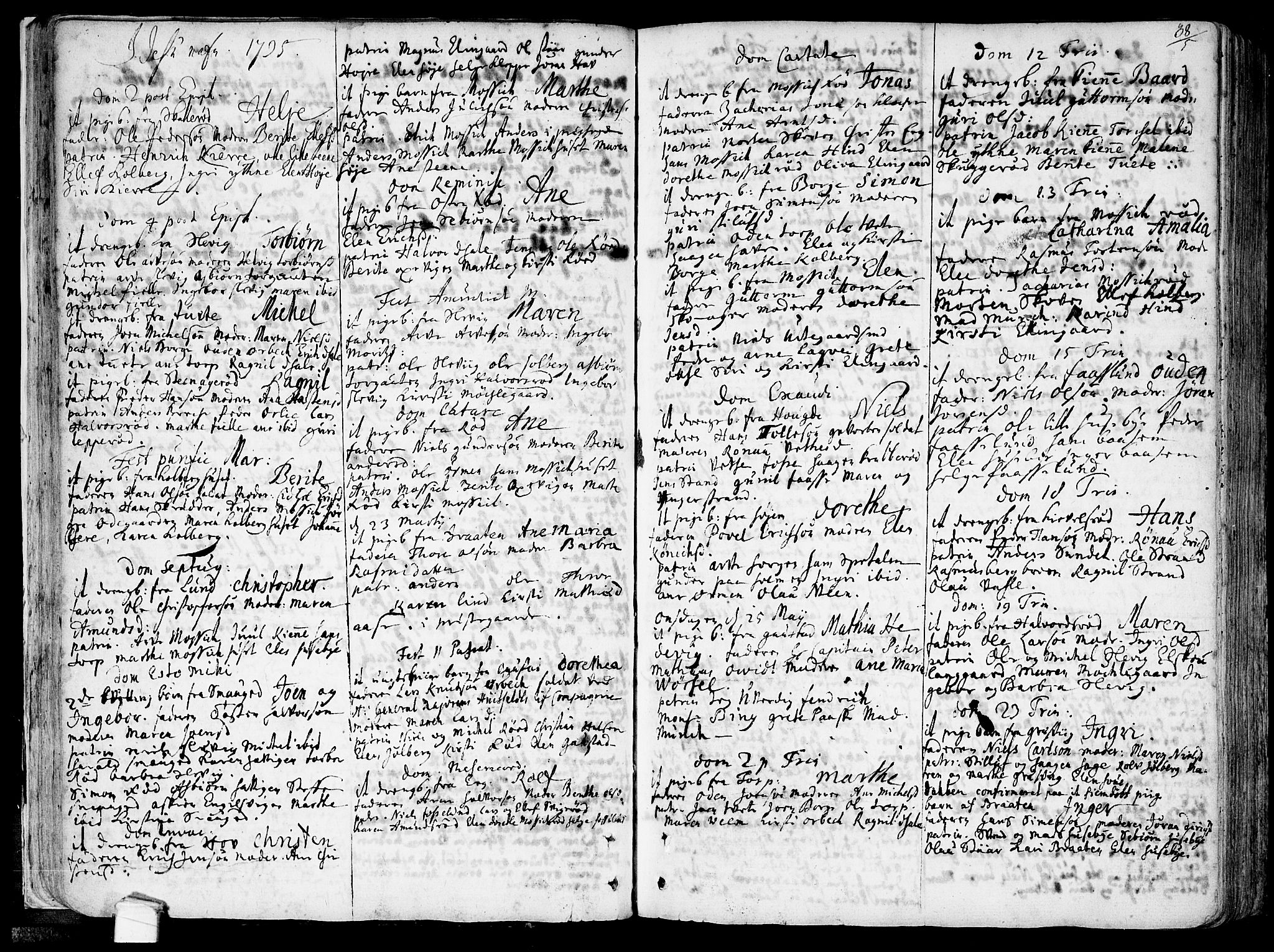 Onsøy prestekontor Kirkebøker, SAO/A-10914/F/Fa/L0001: Parish register (official) no. I 1, 1733-1814, p. 38