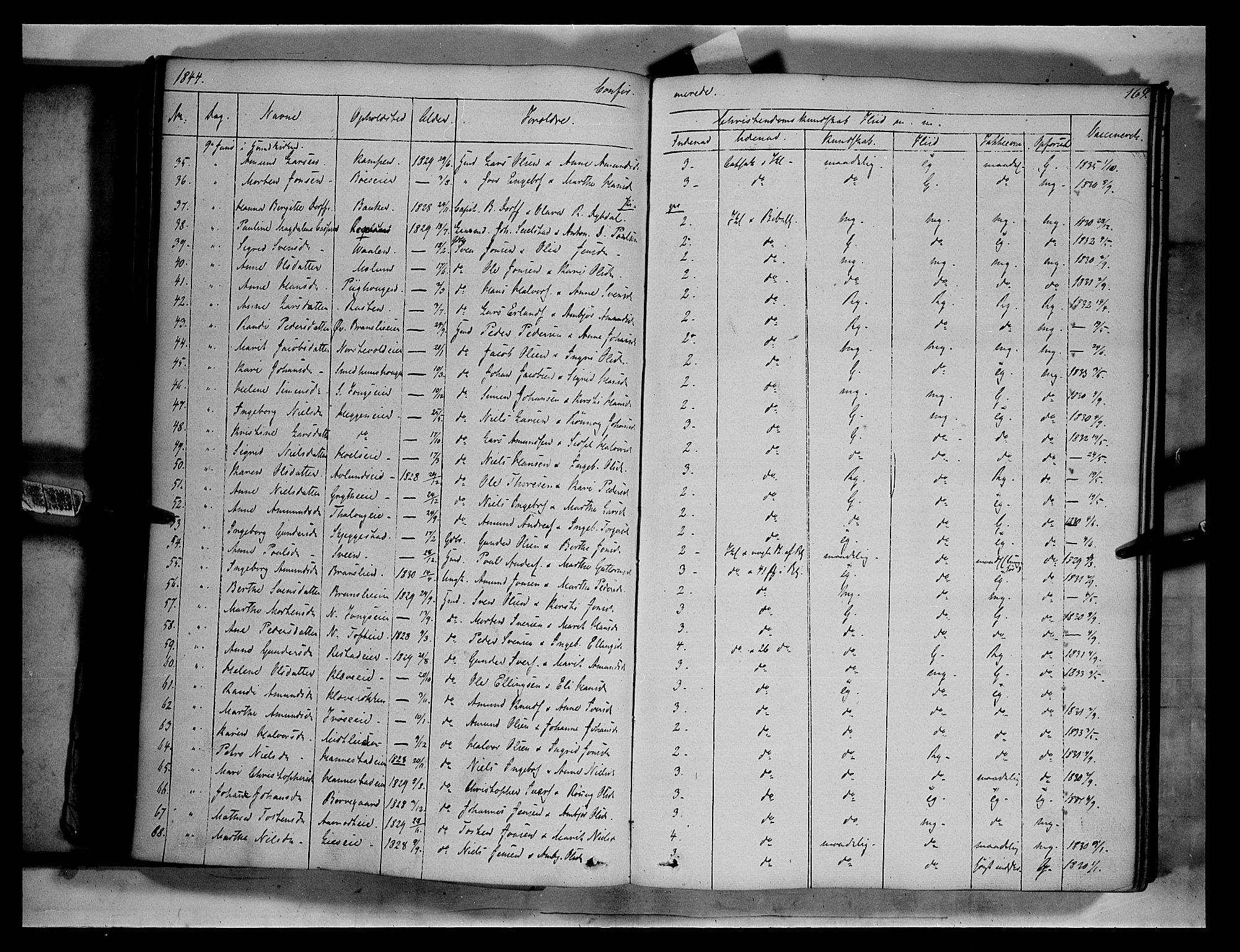 Gausdal prestekontor, SAH/PREST-090/H/Ha/Haa/L0007: Parish register (official) no. 7, 1840-1850, p. 169