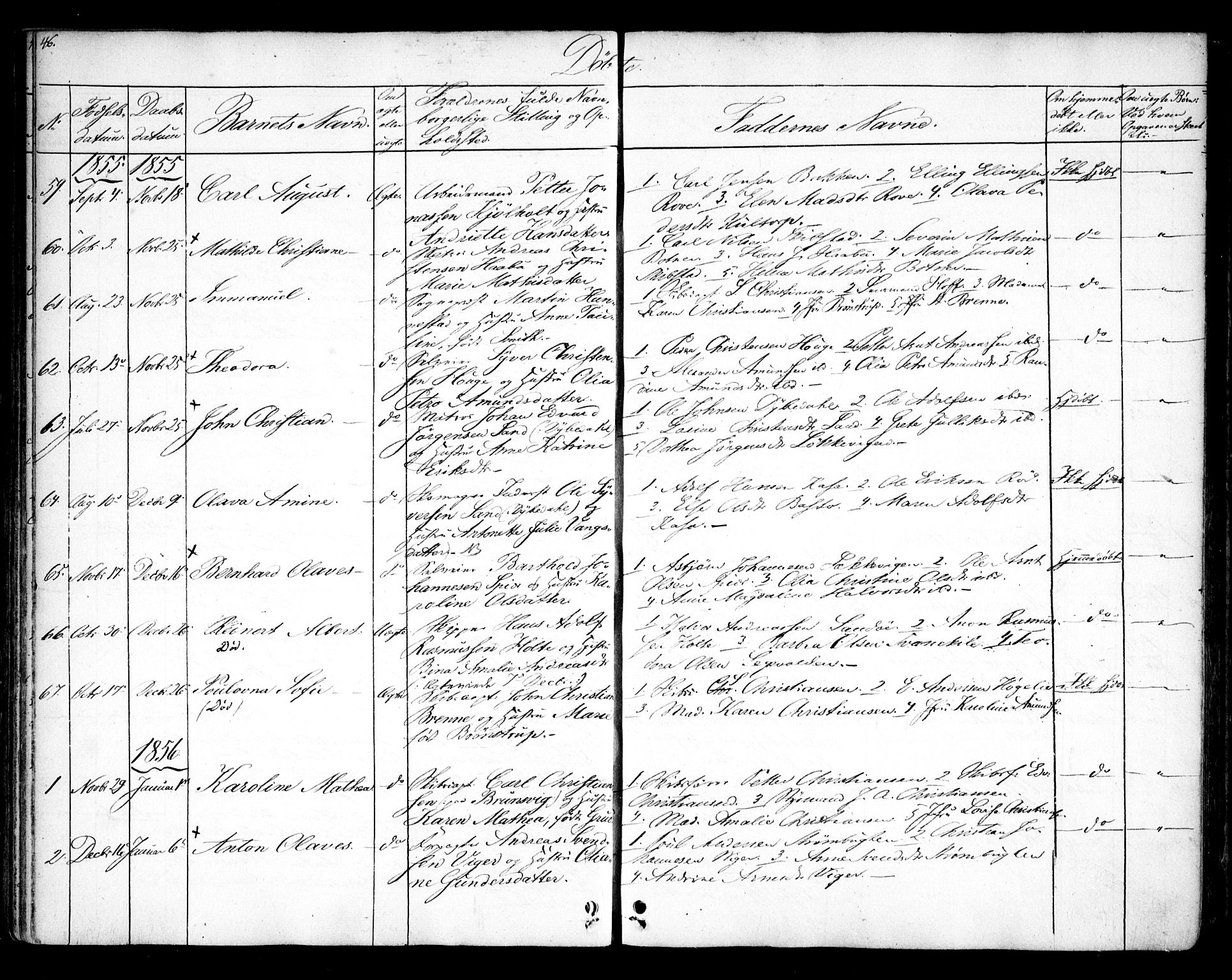 Hvaler prestekontor Kirkebøker, AV/SAO-A-2001/F/Fa/L0006: Parish register (official) no. I 6, 1846-1863, p. 46