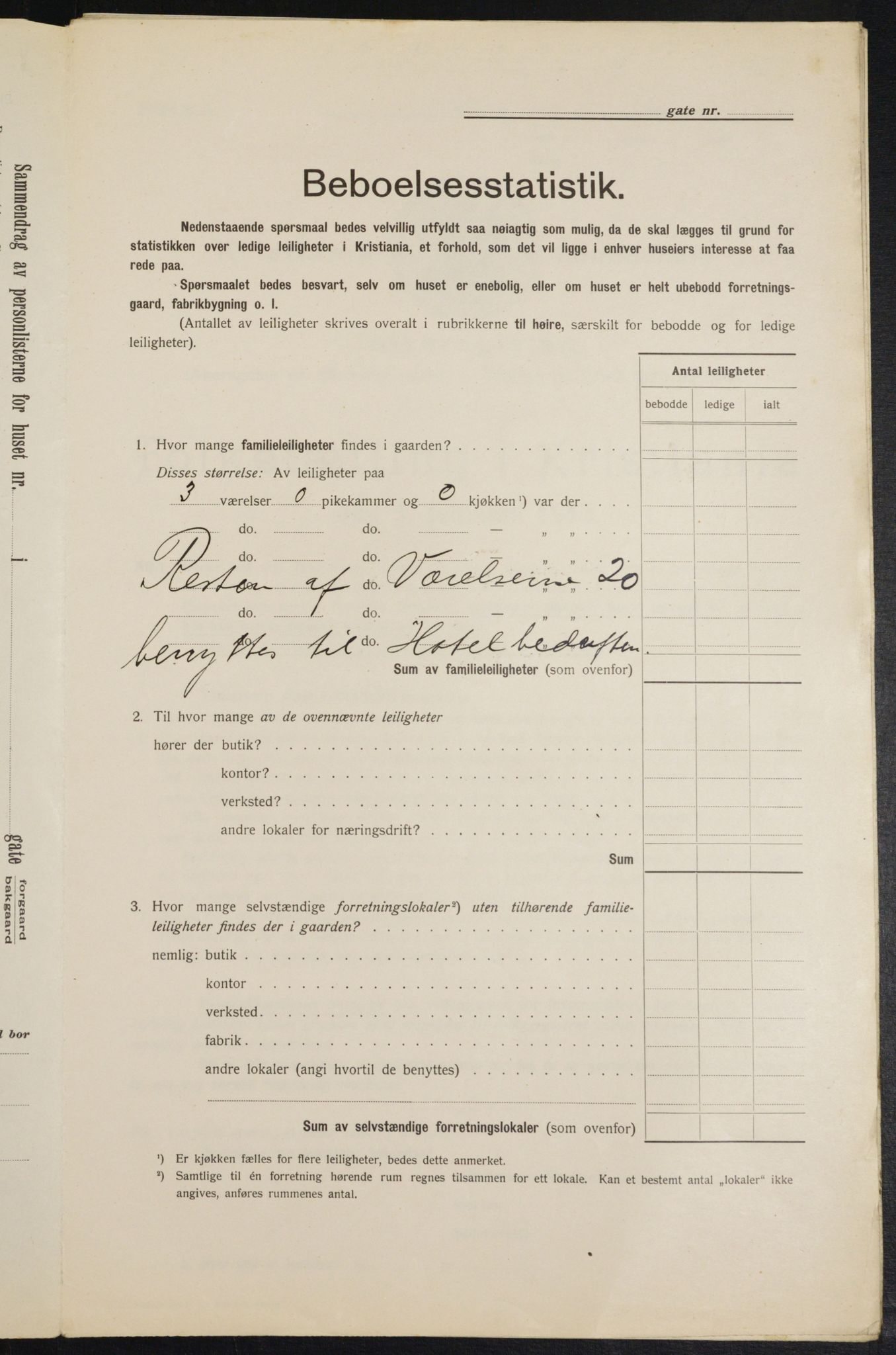 OBA, Municipal Census 1913 for Kristiania, 1913, p. 113093