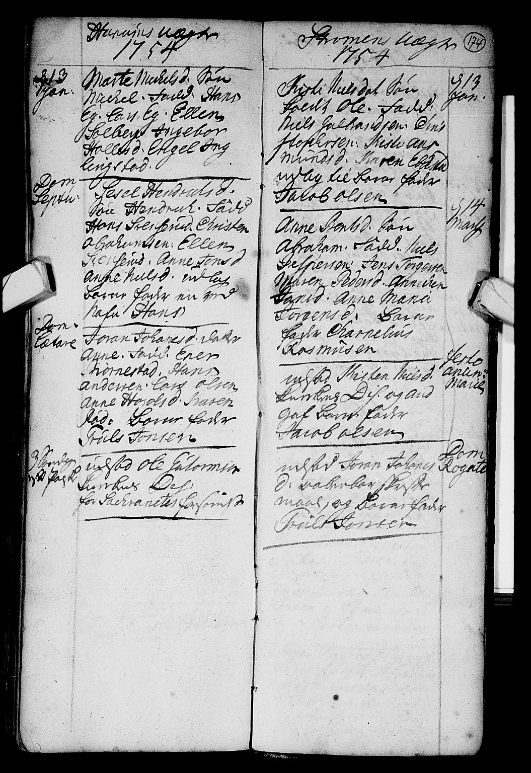 Hurum kirkebøker, AV/SAKO-A-229/F/Fa/L0002: Parish register (official) no. 2, 1733-1757, p. 174