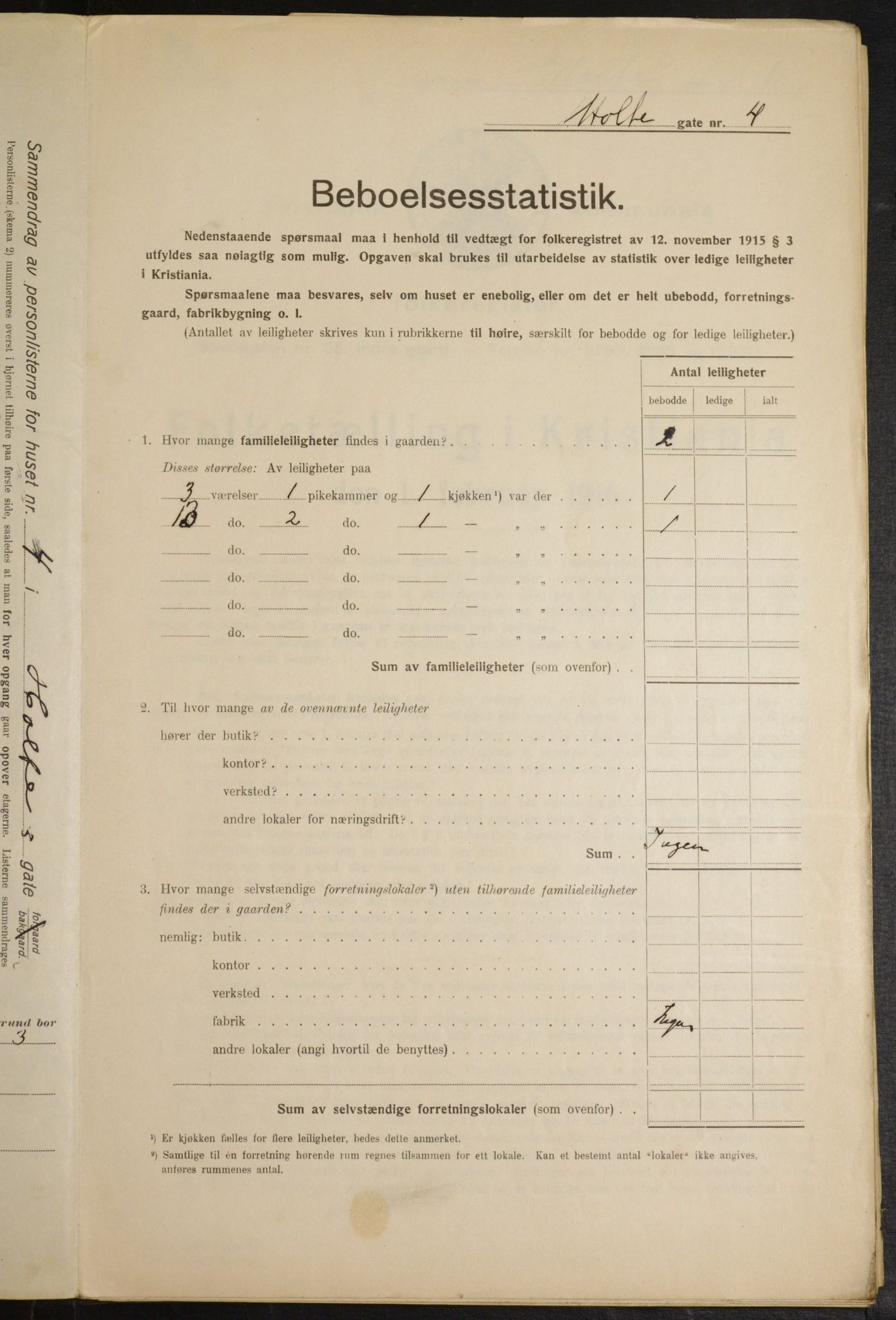 OBA, Municipal Census 1916 for Kristiania, 1916, p. 41803