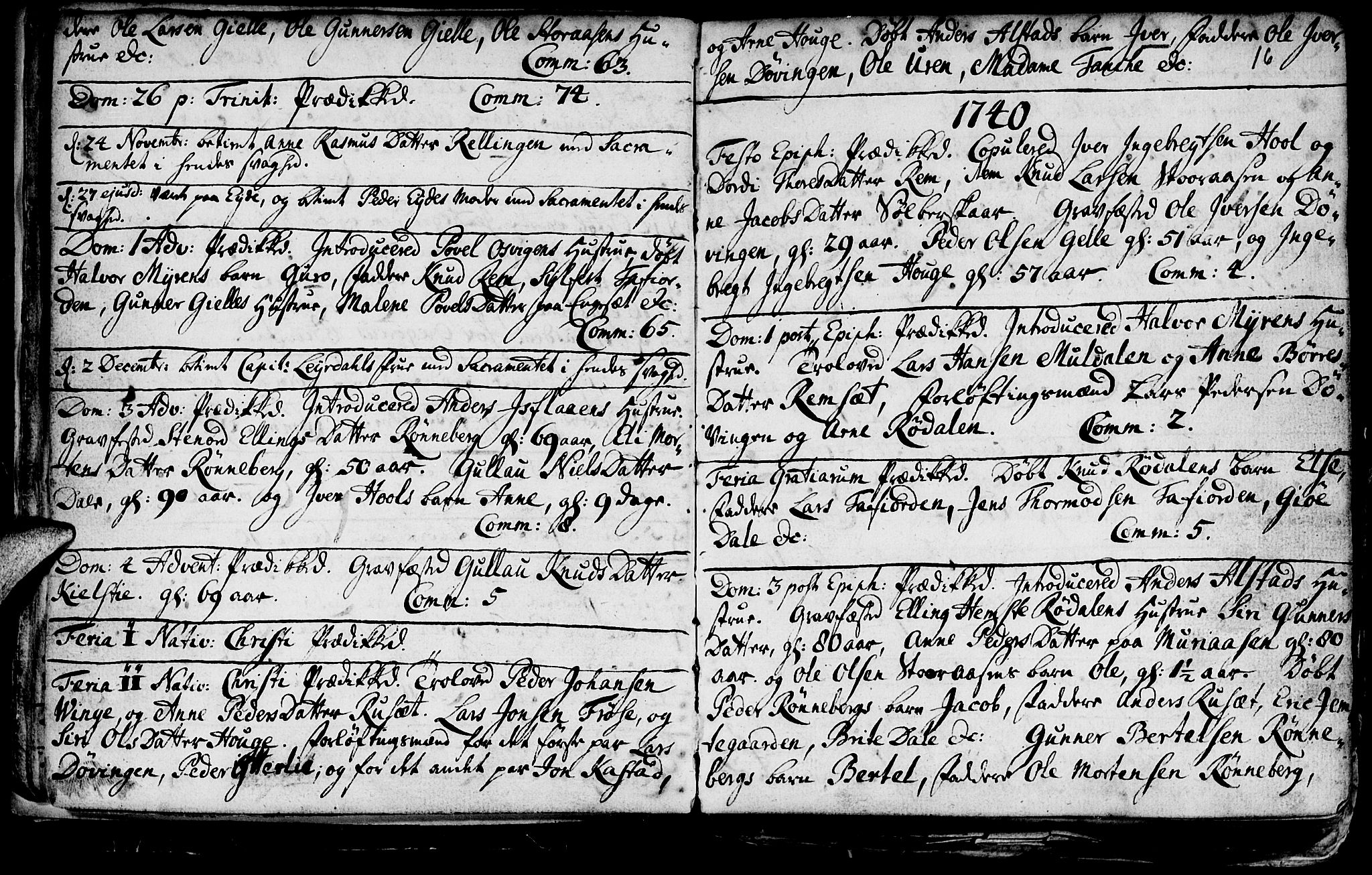 Ministerialprotokoller, klokkerbøker og fødselsregistre - Møre og Romsdal, SAT/A-1454/519/L0240: Parish register (official) no. 519A01 /1, 1736-1760, p. 16