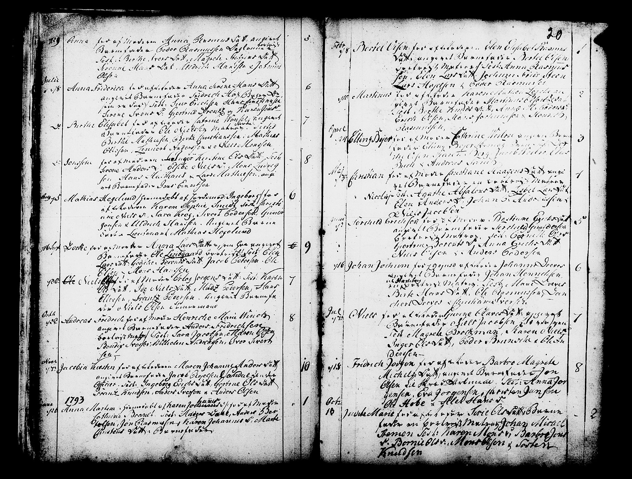 Domkirken sokneprestembete, SAB/A-74801/H/Haa/L0003: Parish register (official) no. A 3, 1758-1789, p. 20
