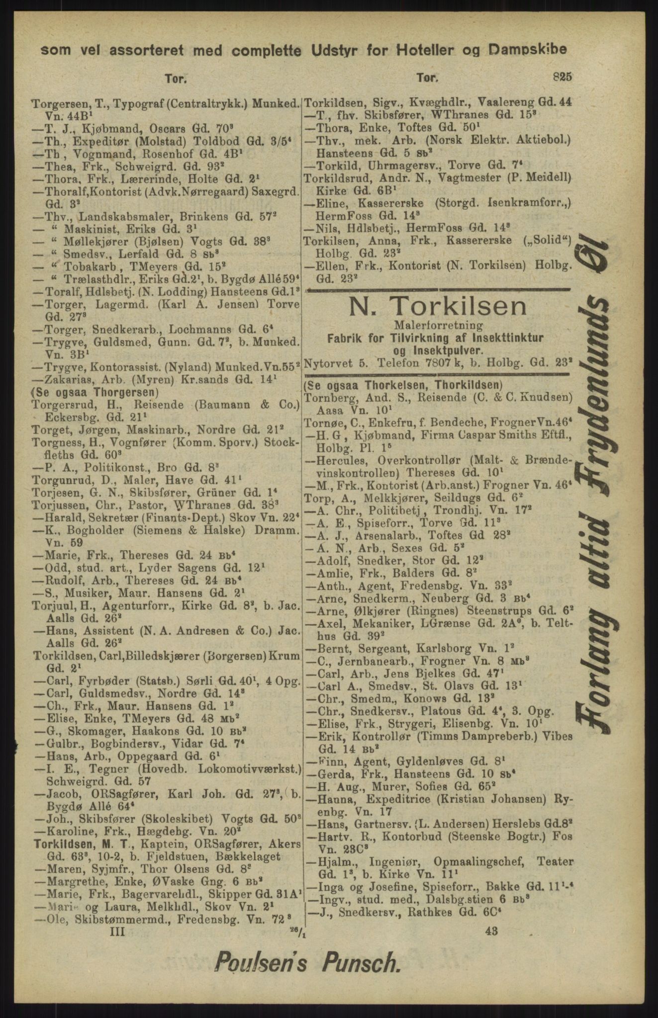 Kristiania/Oslo adressebok, PUBL/-, 1904, p. 825