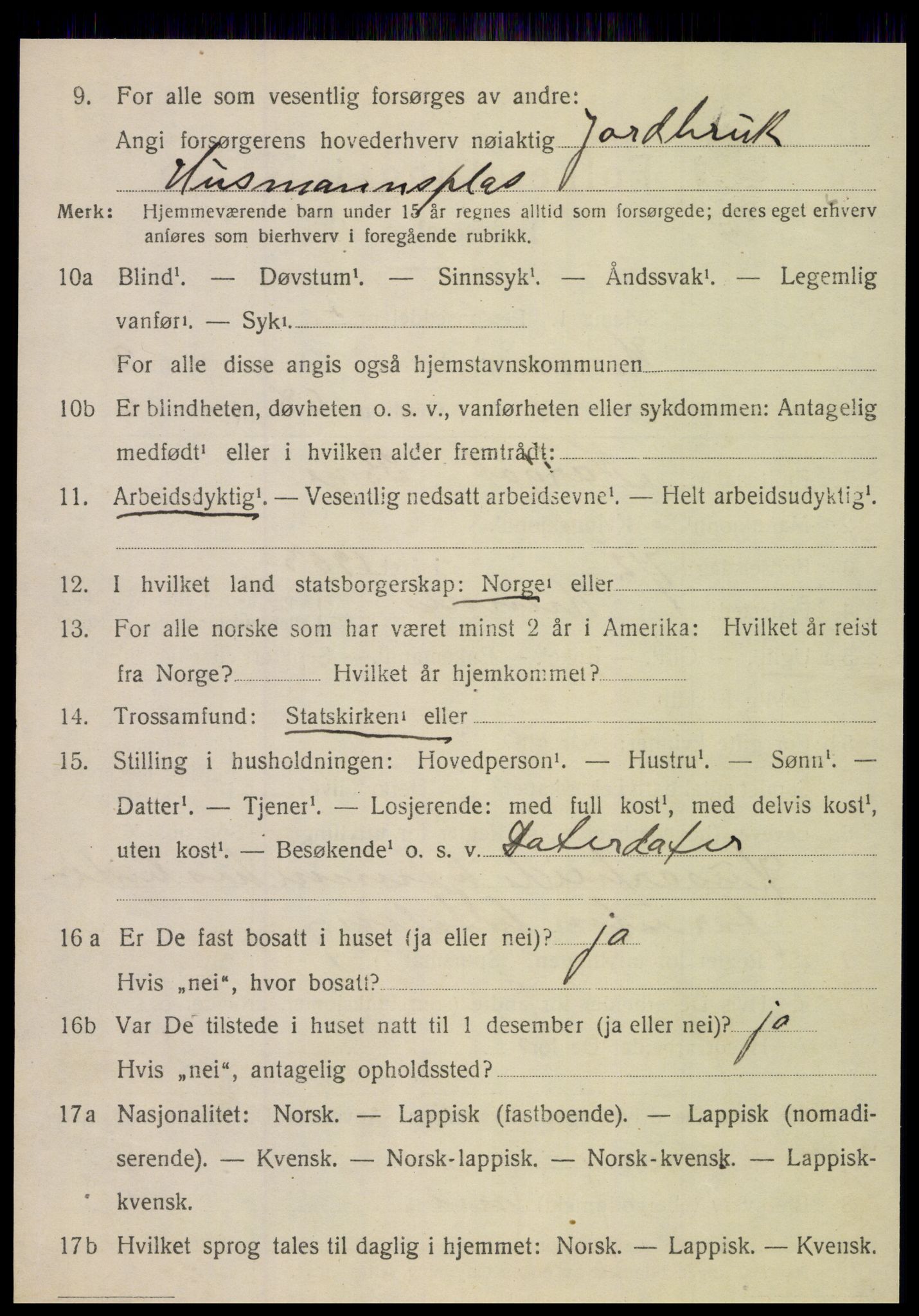 SAT, 1920 census for Hemnes, 1920, p. 4413