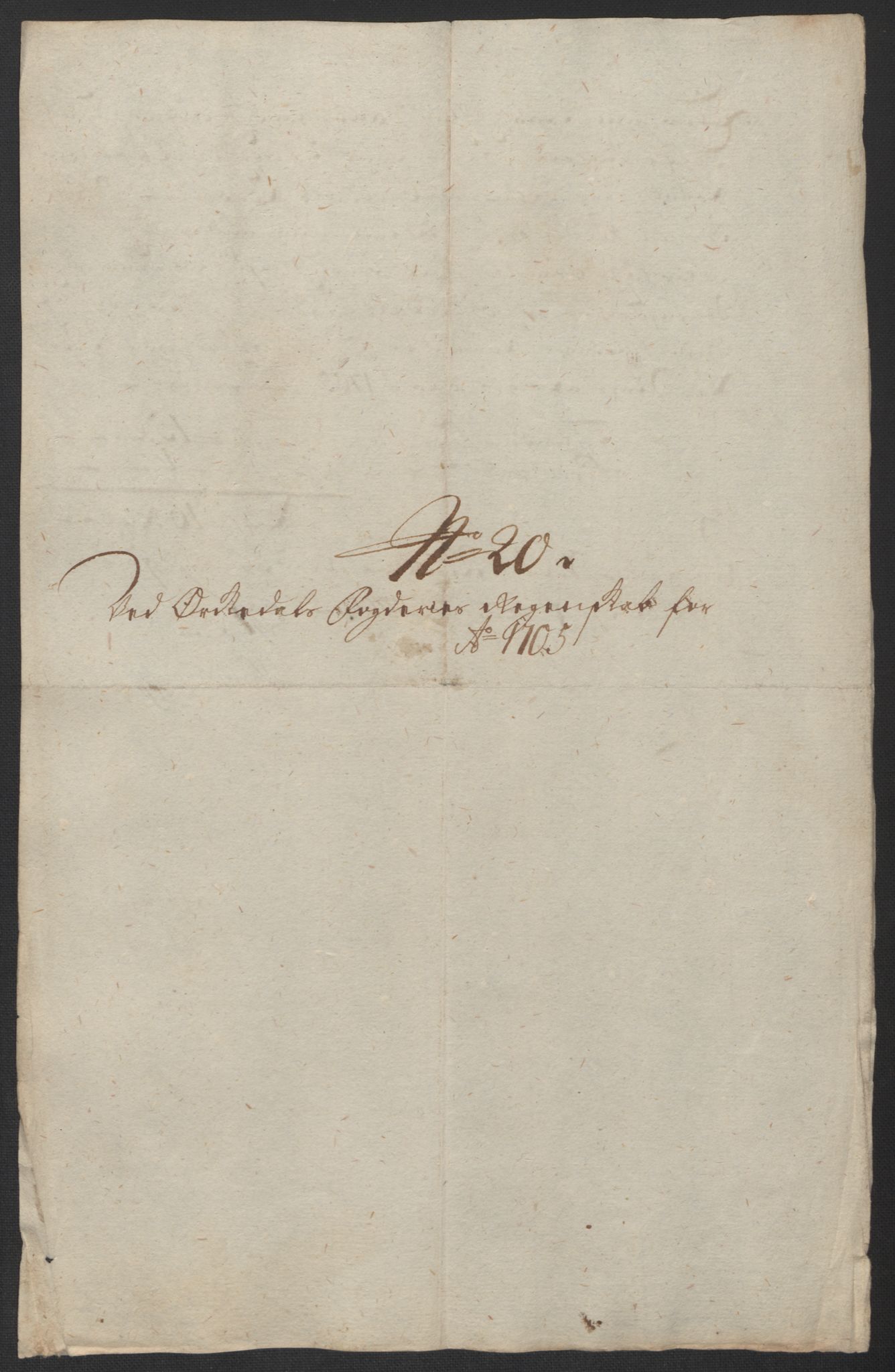 Rentekammeret inntil 1814, Reviderte regnskaper, Fogderegnskap, AV/RA-EA-4092/R60/L3955: Fogderegnskap Orkdal og Gauldal, 1705, p. 205