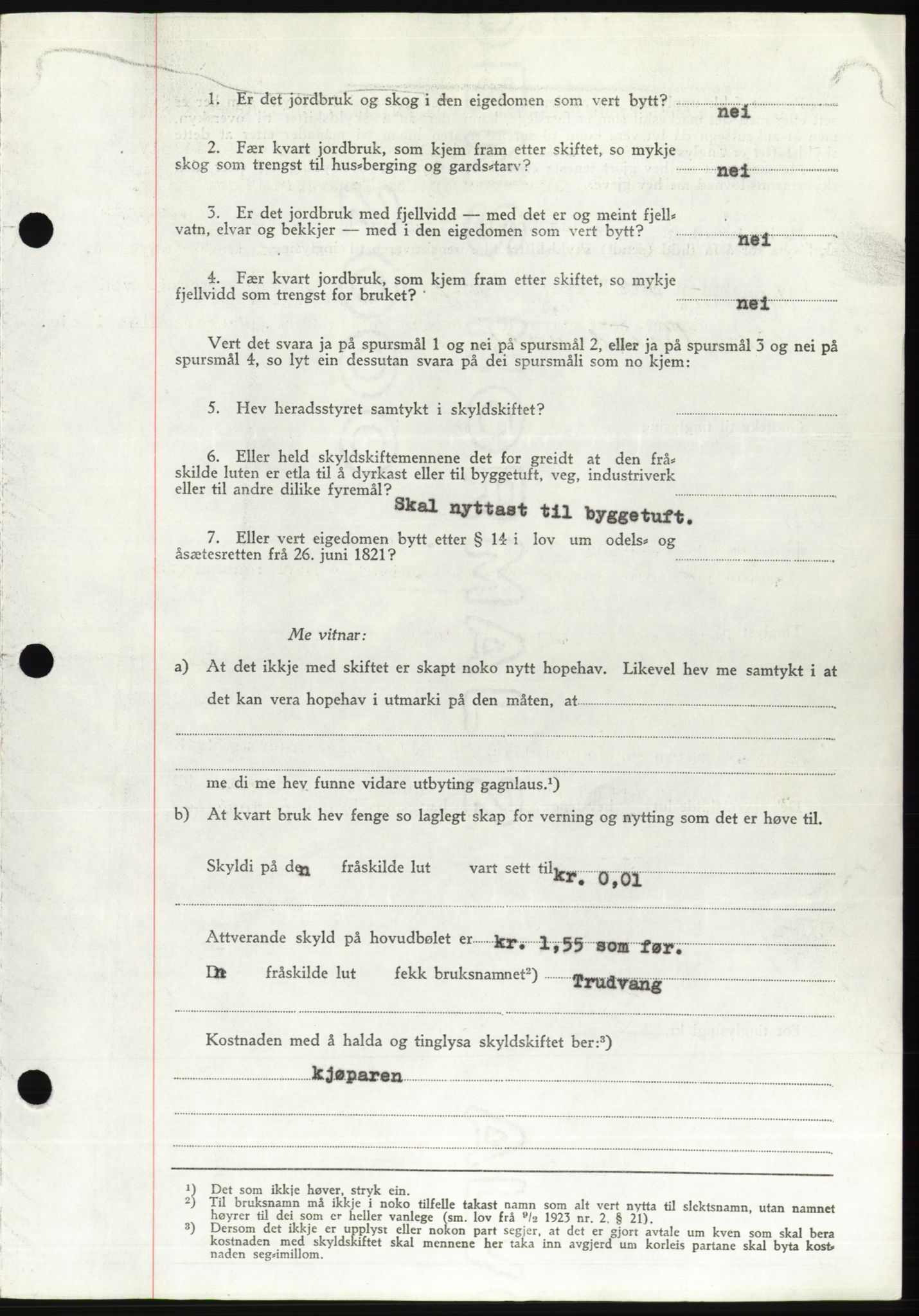 Søre Sunnmøre sorenskriveri, AV/SAT-A-4122/1/2/2C/L0078: Mortgage book no. 4A, 1946-1946, Diary no: : 514/1946