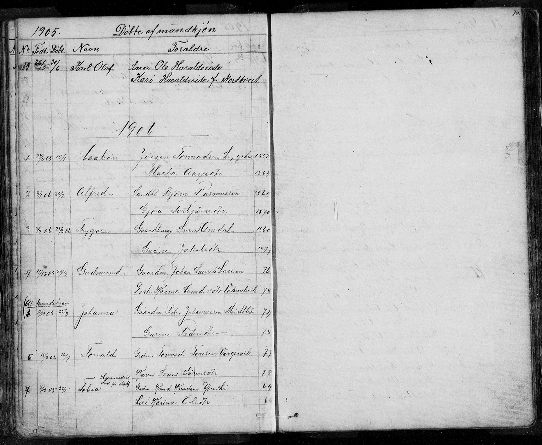 Nedstrand sokneprestkontor, SAST/A-101841/01/V: Parish register (copy) no. B 3, 1848-1933, p. 96