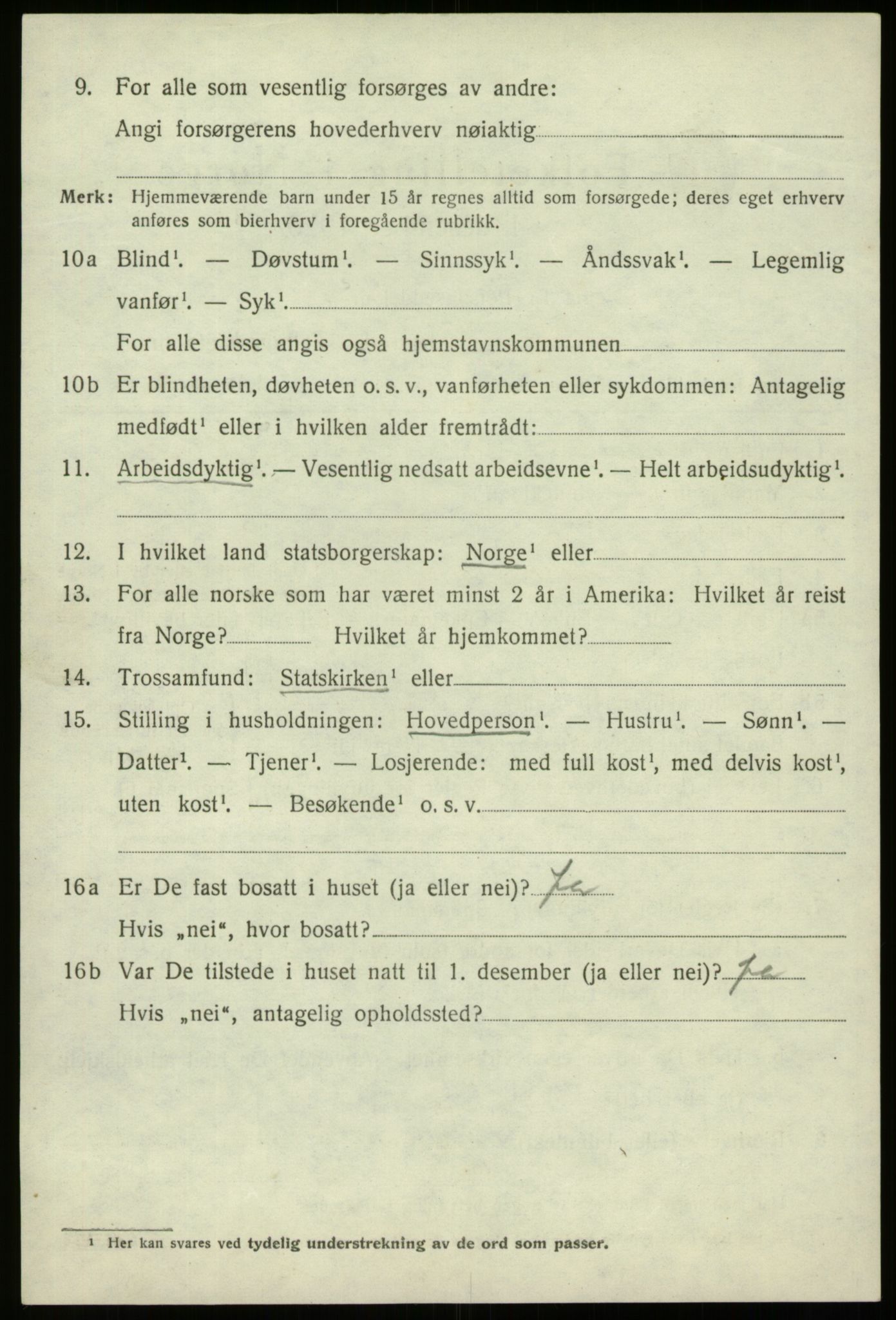 SAB, 1920 census for Davik, 1920, p. 7670