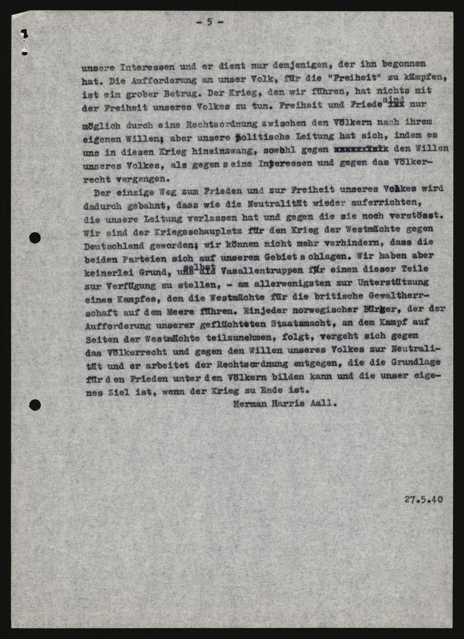 Forsvarets Overkommando. 2 kontor. Arkiv 11.4. Spredte tyske arkivsaker, AV/RA-RAFA-7031/D/Dar/Darb/L0013: Reichskommissariat - Hauptabteilung Vervaltung, 1917-1942, p. 134