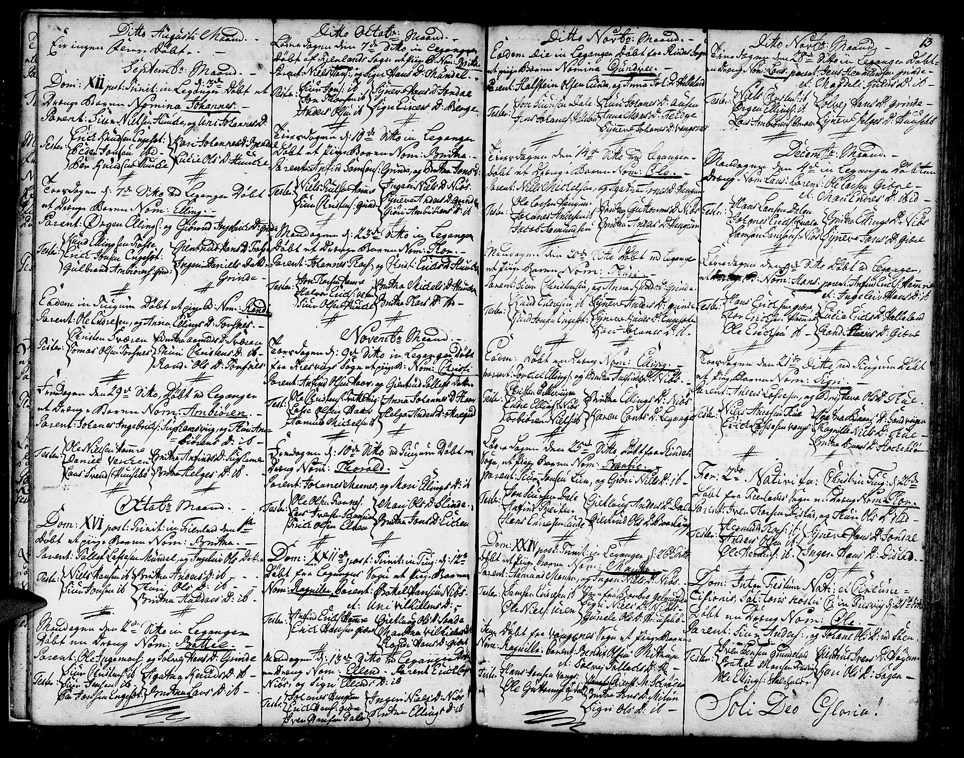 Leikanger sokneprestembete, SAB/A-81001: Parish register (official) no. A 4, 1770-1791, p. 13