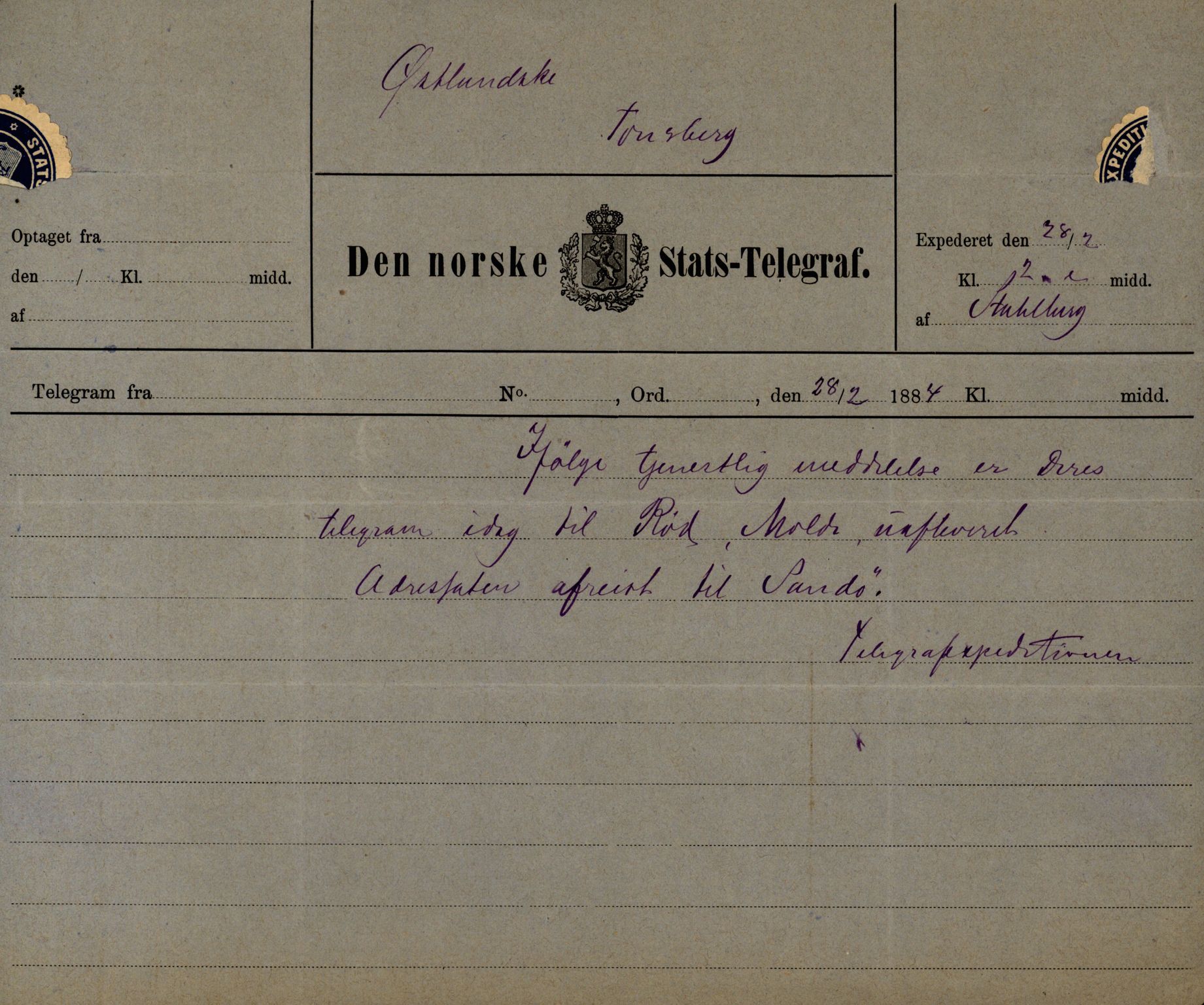 Pa 63 - Østlandske skibsassuranceforening, VEMU/A-1079/G/Ga/L0017/0011: Havaridokumenter / Andover, Amicitia, Bratsberg, Ganger Rolf, 1884, p. 108