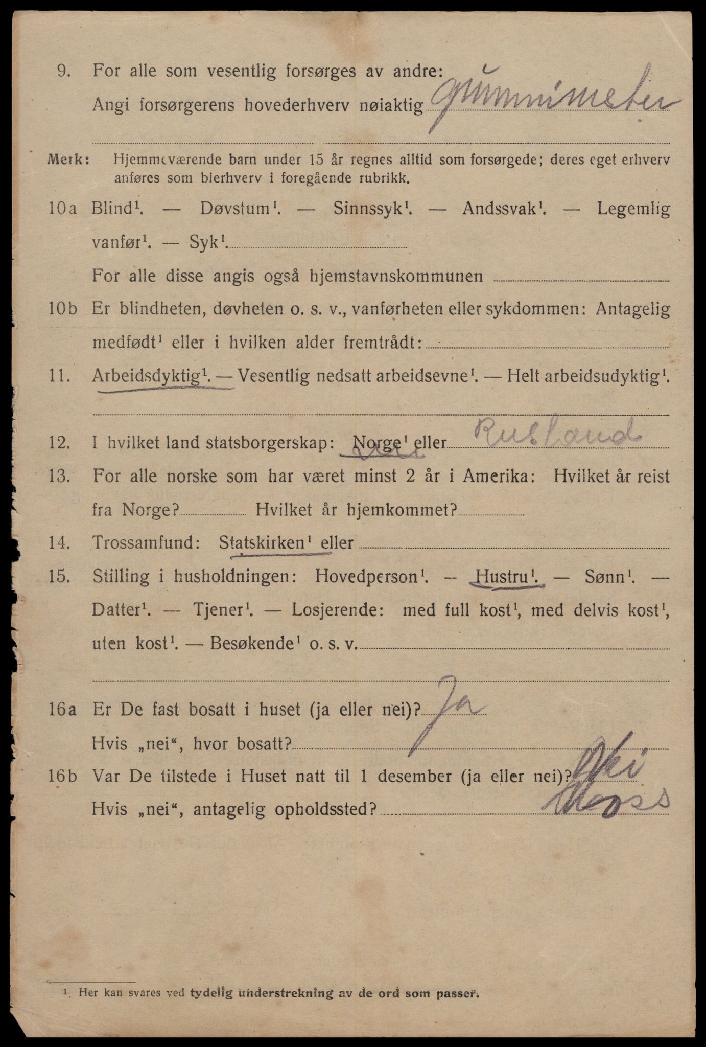 SAT, 1920 census for Trondheim, 1920, p. 47747