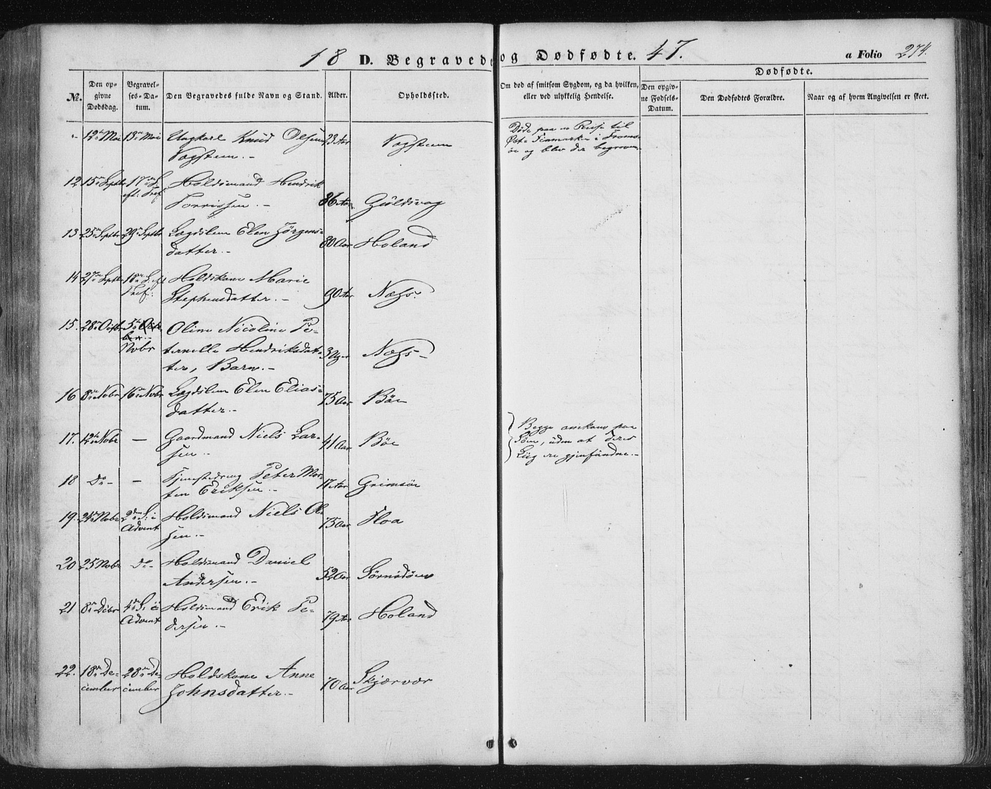 Ministerialprotokoller, klokkerbøker og fødselsregistre - Nordland, AV/SAT-A-1459/816/L0240: Parish register (official) no. 816A06, 1846-1870, p. 274