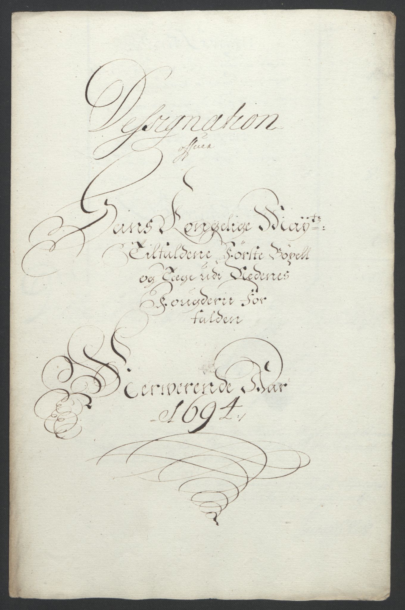 Rentekammeret inntil 1814, Reviderte regnskaper, Fogderegnskap, RA/EA-4092/R39/L2312: Fogderegnskap Nedenes, 1693-1695, p. 130