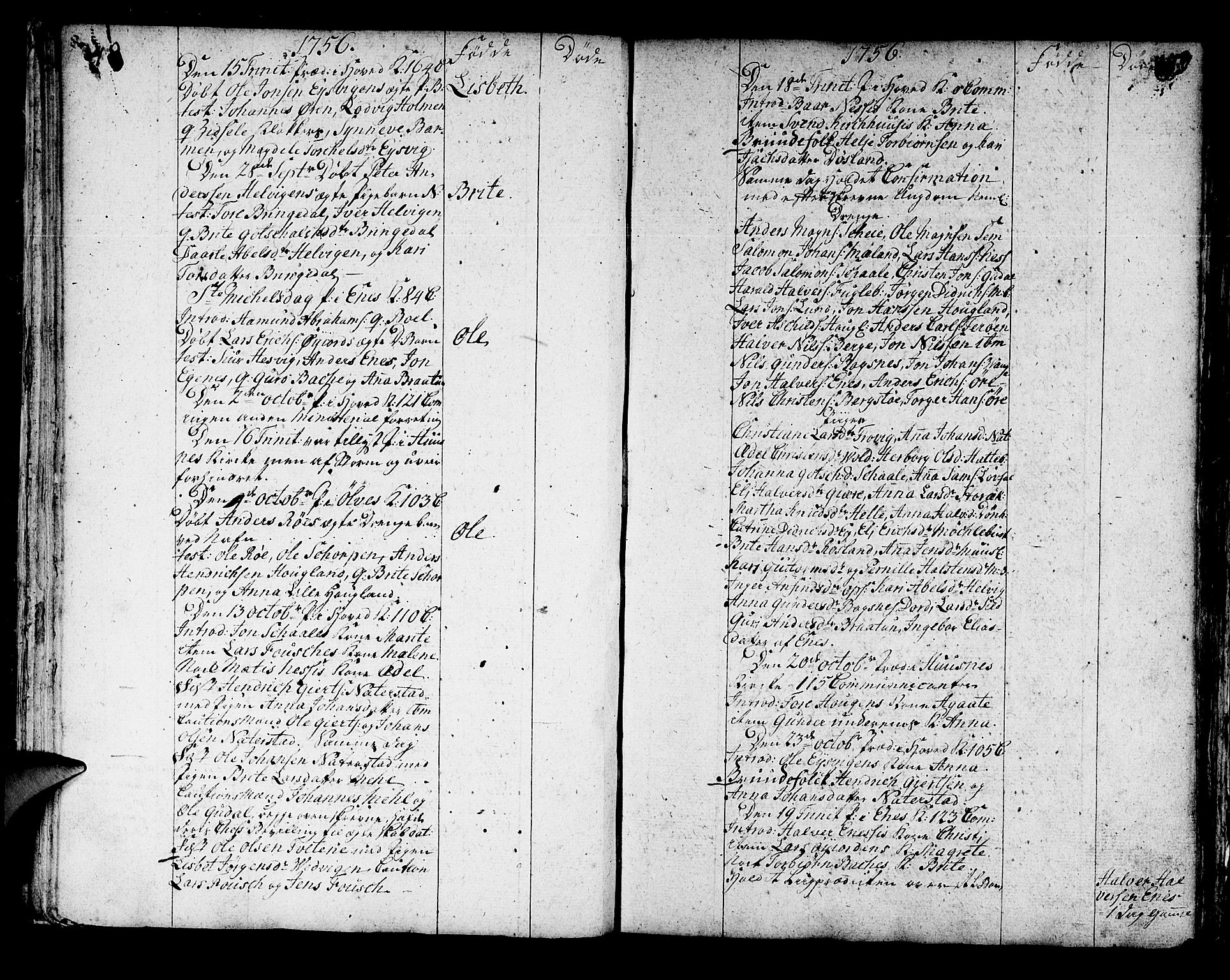 Kvinnherad sokneprestembete, AV/SAB-A-76401/H/Haa: Parish register (official) no. A 3, 1754-1777, p. 48-49