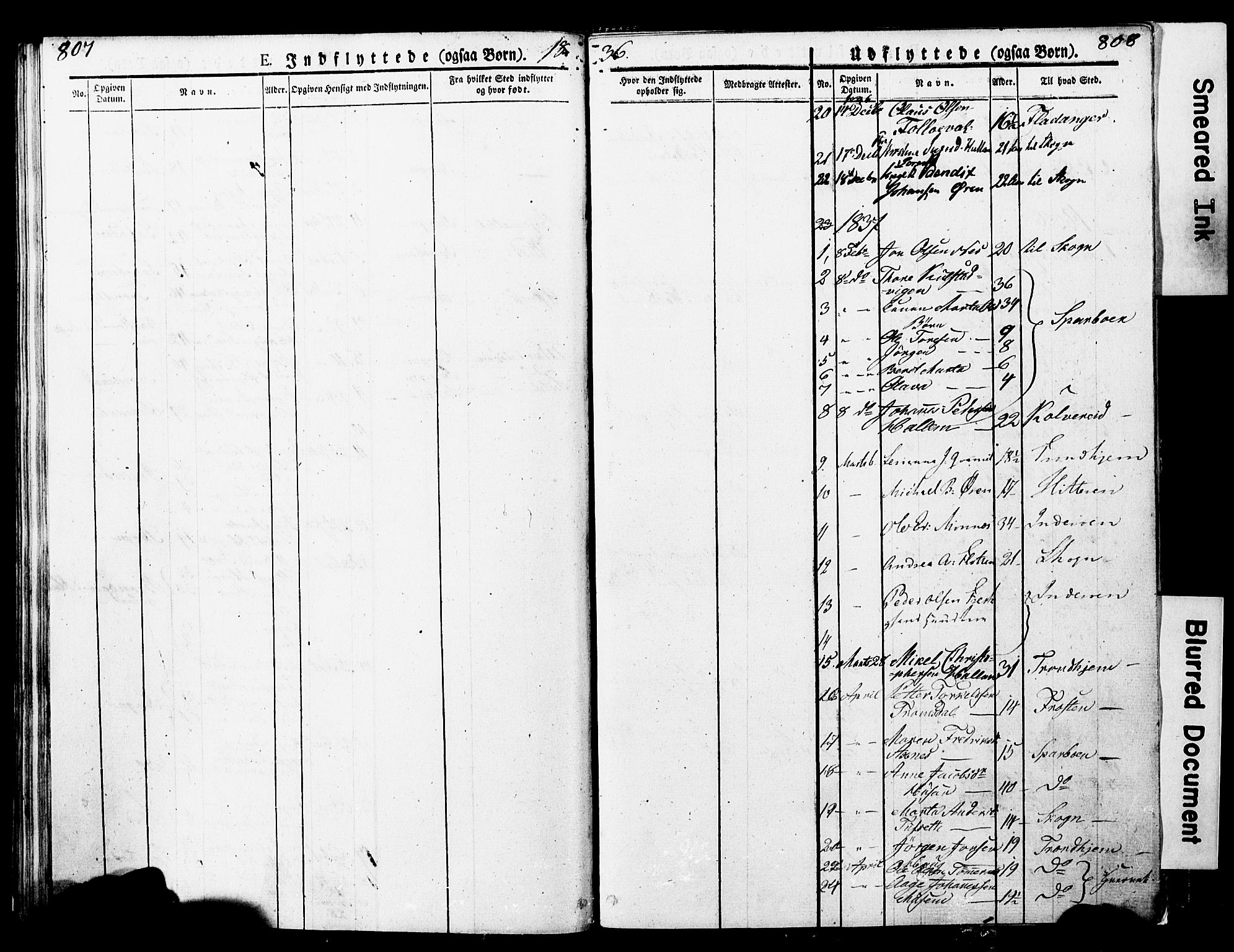 Ministerialprotokoller, klokkerbøker og fødselsregistre - Nord-Trøndelag, SAT/A-1458/723/L0243: Parish register (official) no. 723A12, 1822-1851, p. 807-808