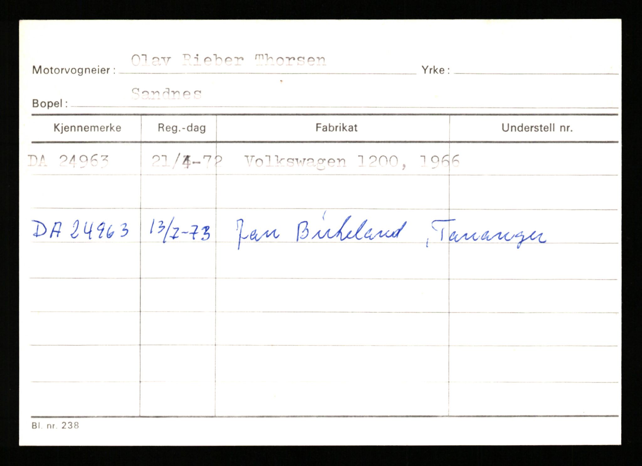 Stavanger trafikkstasjon, AV/SAST-A-101942/0/G/L0005: Registreringsnummer: 23000 - 34245, 1930-1971, p. 485