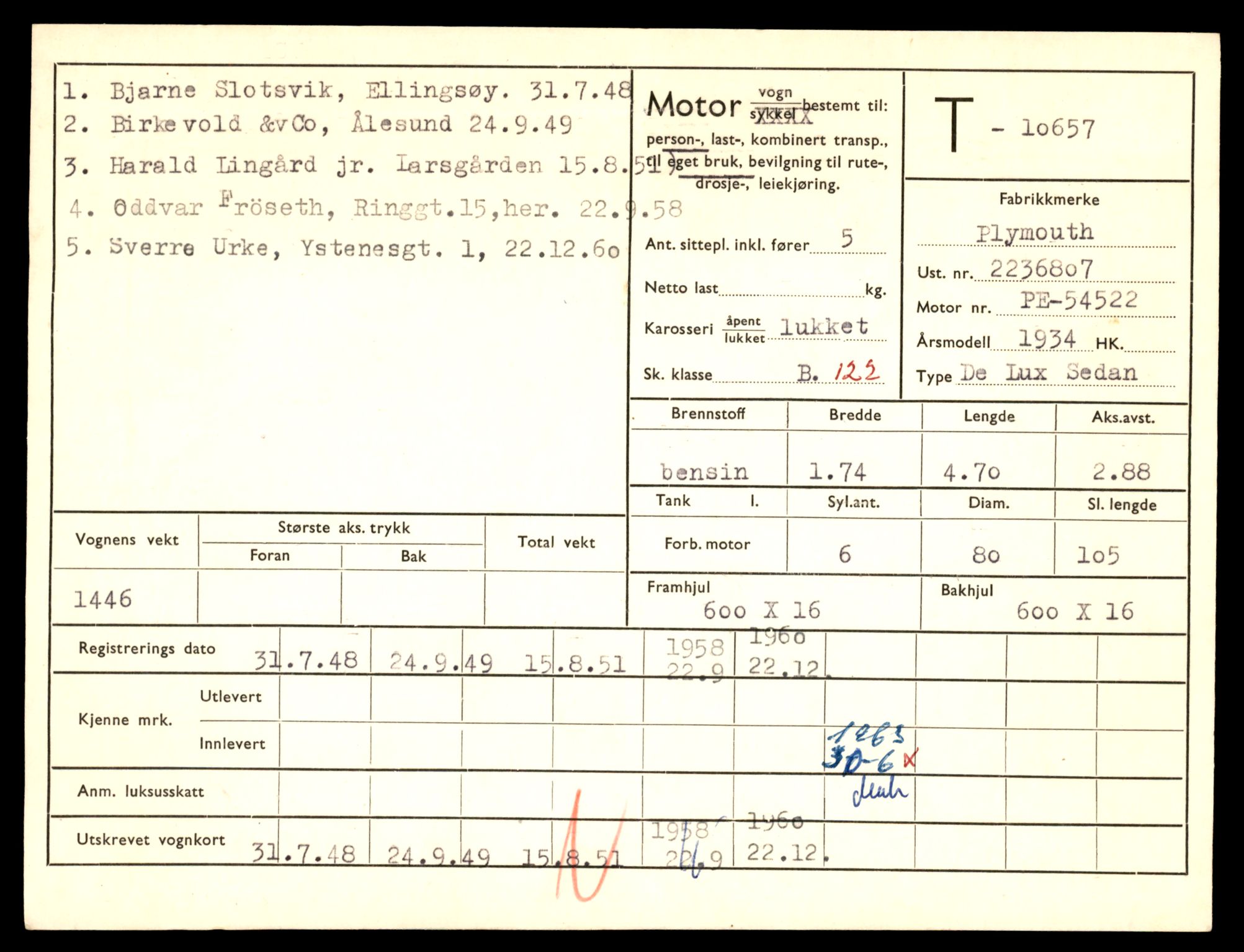 Møre og Romsdal vegkontor - Ålesund trafikkstasjon, AV/SAT-A-4099/F/Fe/L0022: Registreringskort for kjøretøy T 10584 - T 10694, 1927-1998, p. 2083