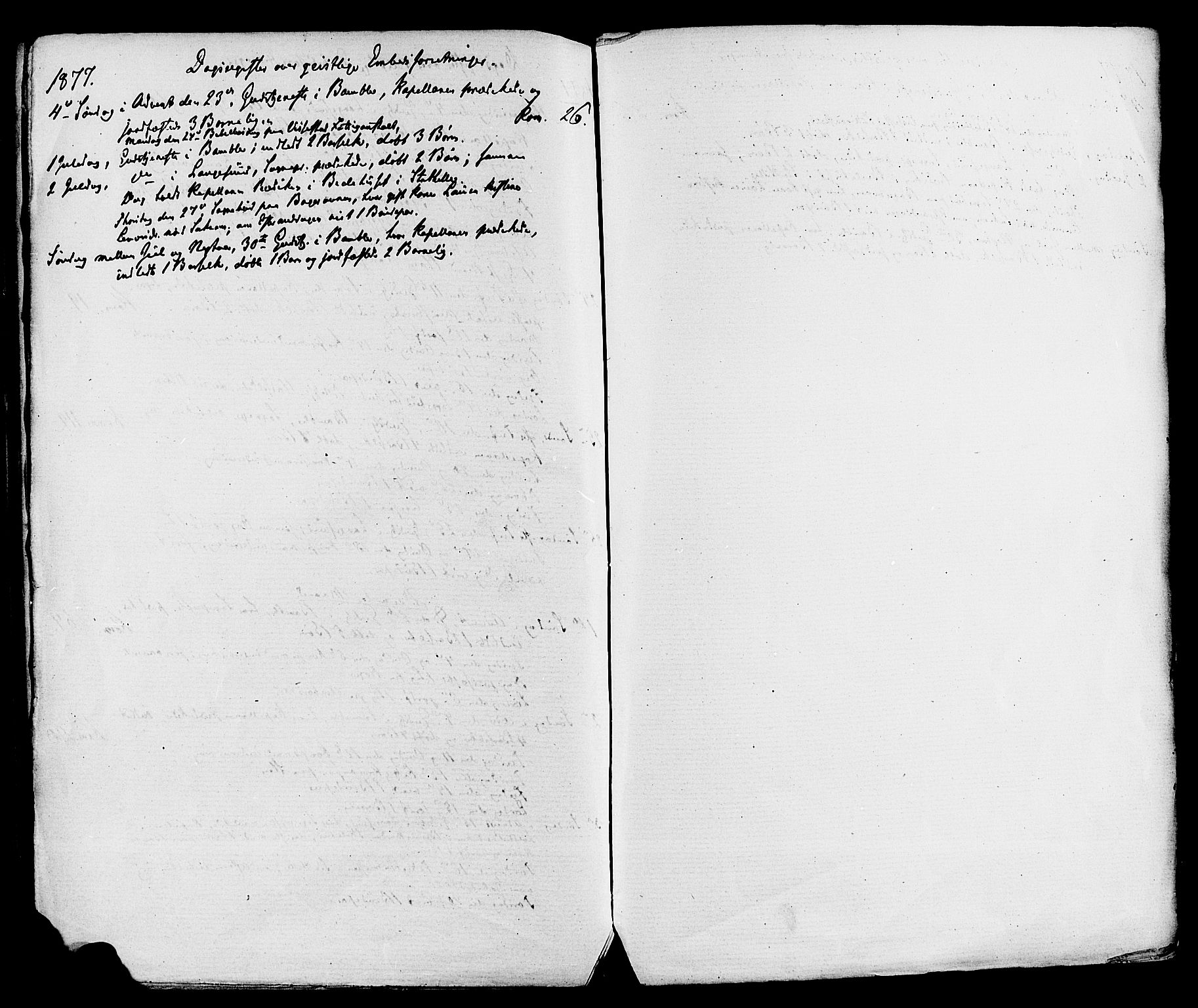 Bamble kirkebøker, AV/SAKO-A-253/F/Fa/L0006: Parish register (official) no. I 6, 1869-1877