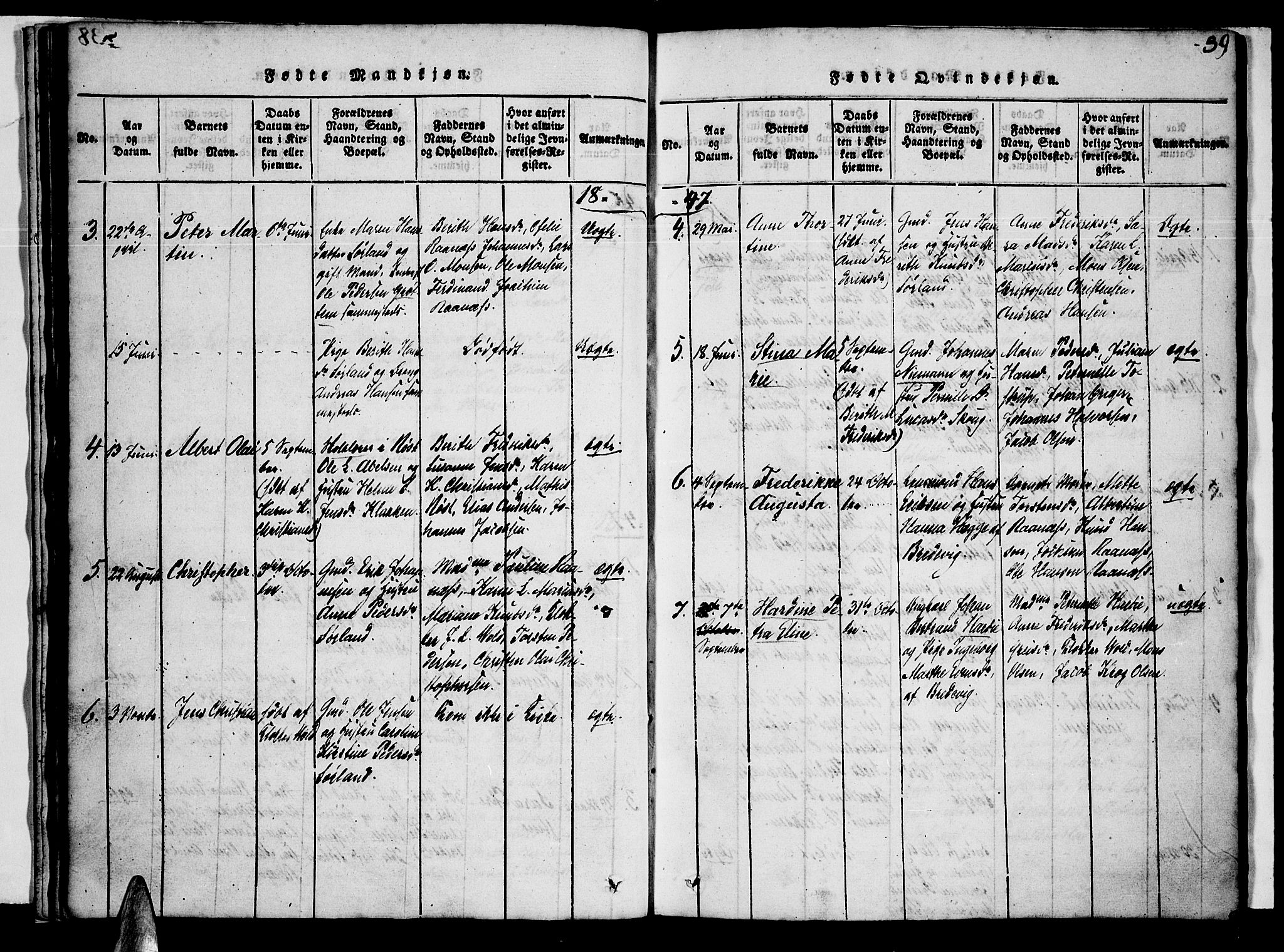 Ministerialprotokoller, klokkerbøker og fødselsregistre - Nordland, AV/SAT-A-1459/807/L0120: Parish register (official) no. 807A03, 1821-1848, p. 39