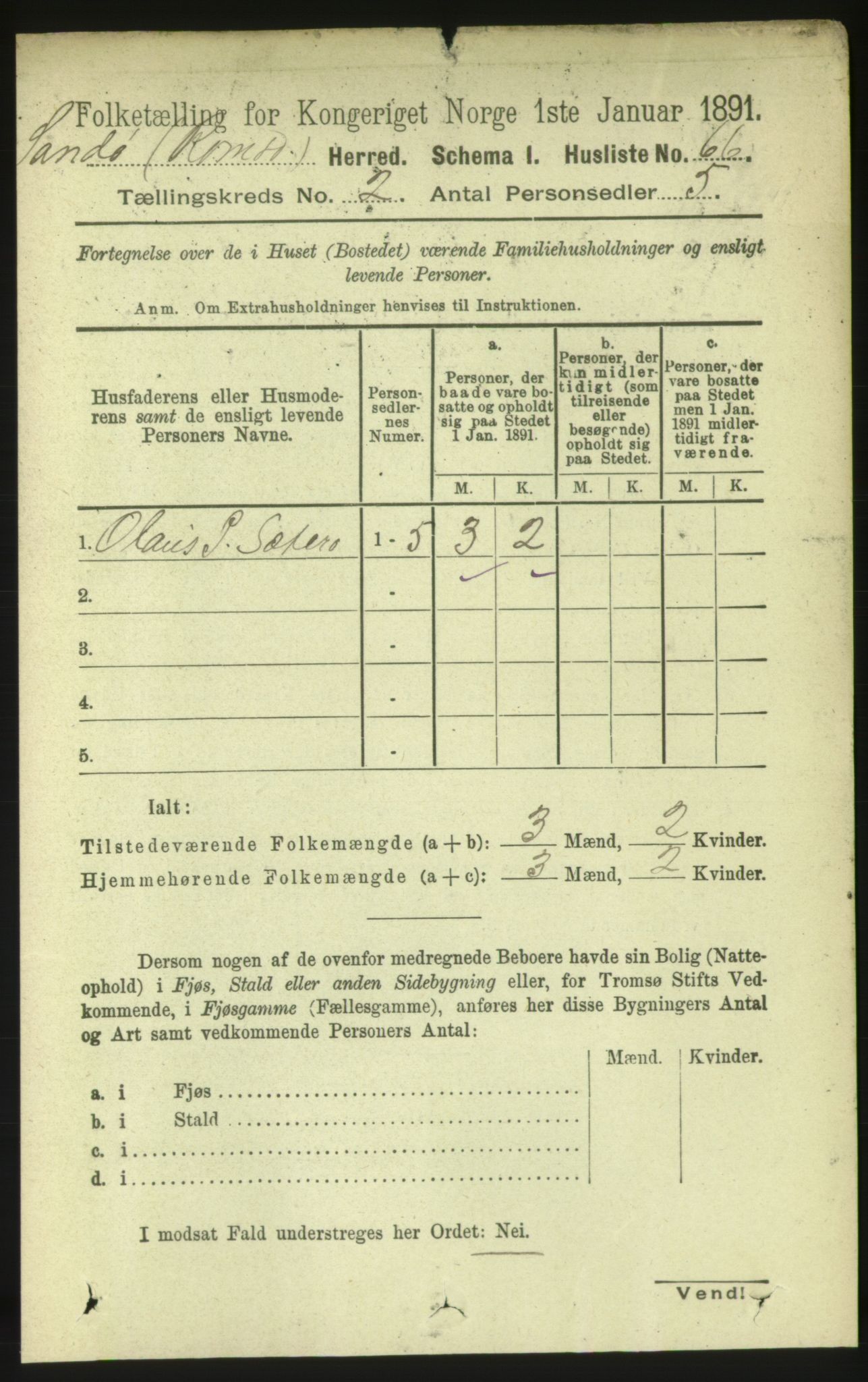 RA, 1891 census for 1546 Sandøy, 1891, p. 533