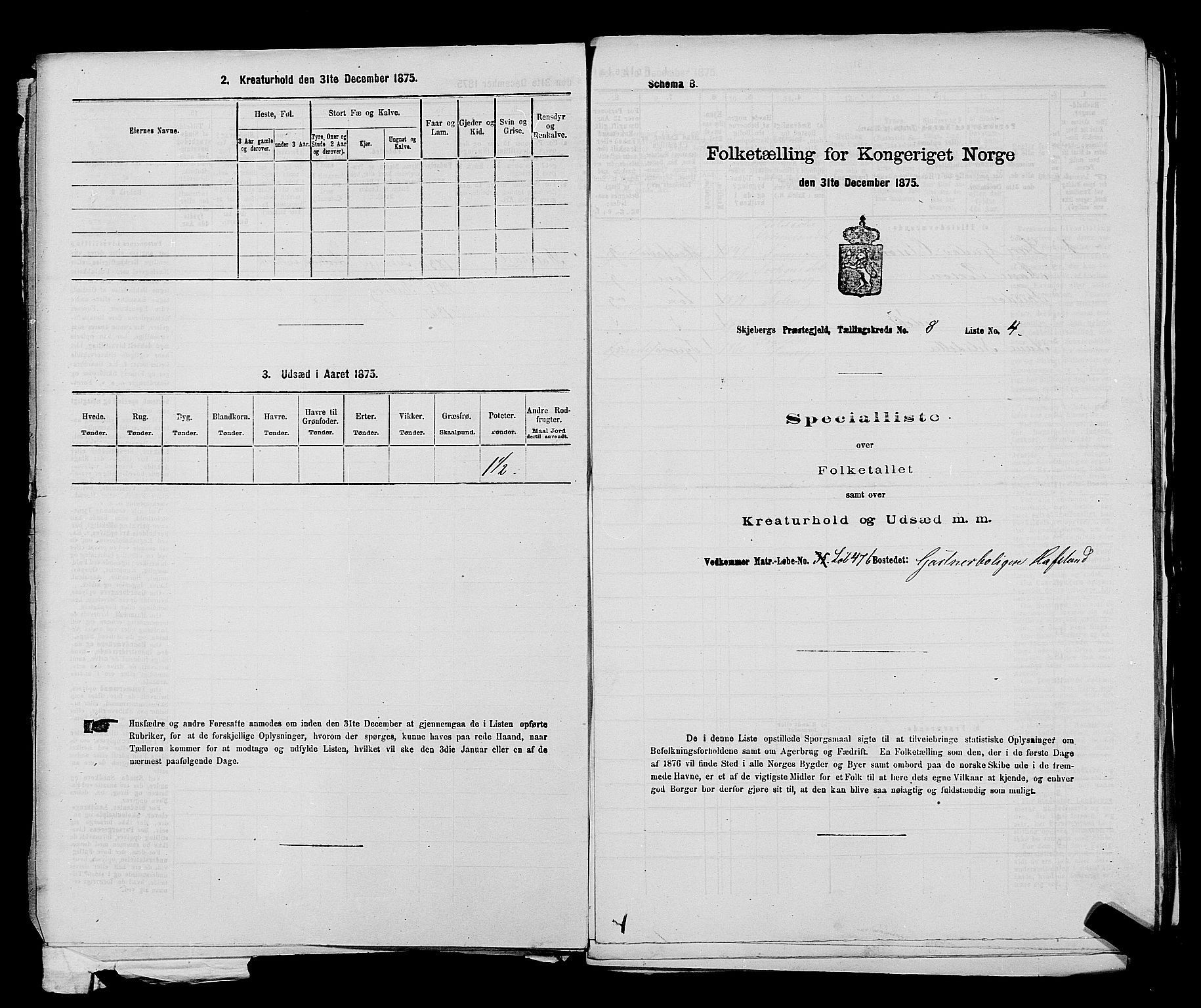 RA, 1875 census for 0115P Skjeberg, 1875, p. 1338