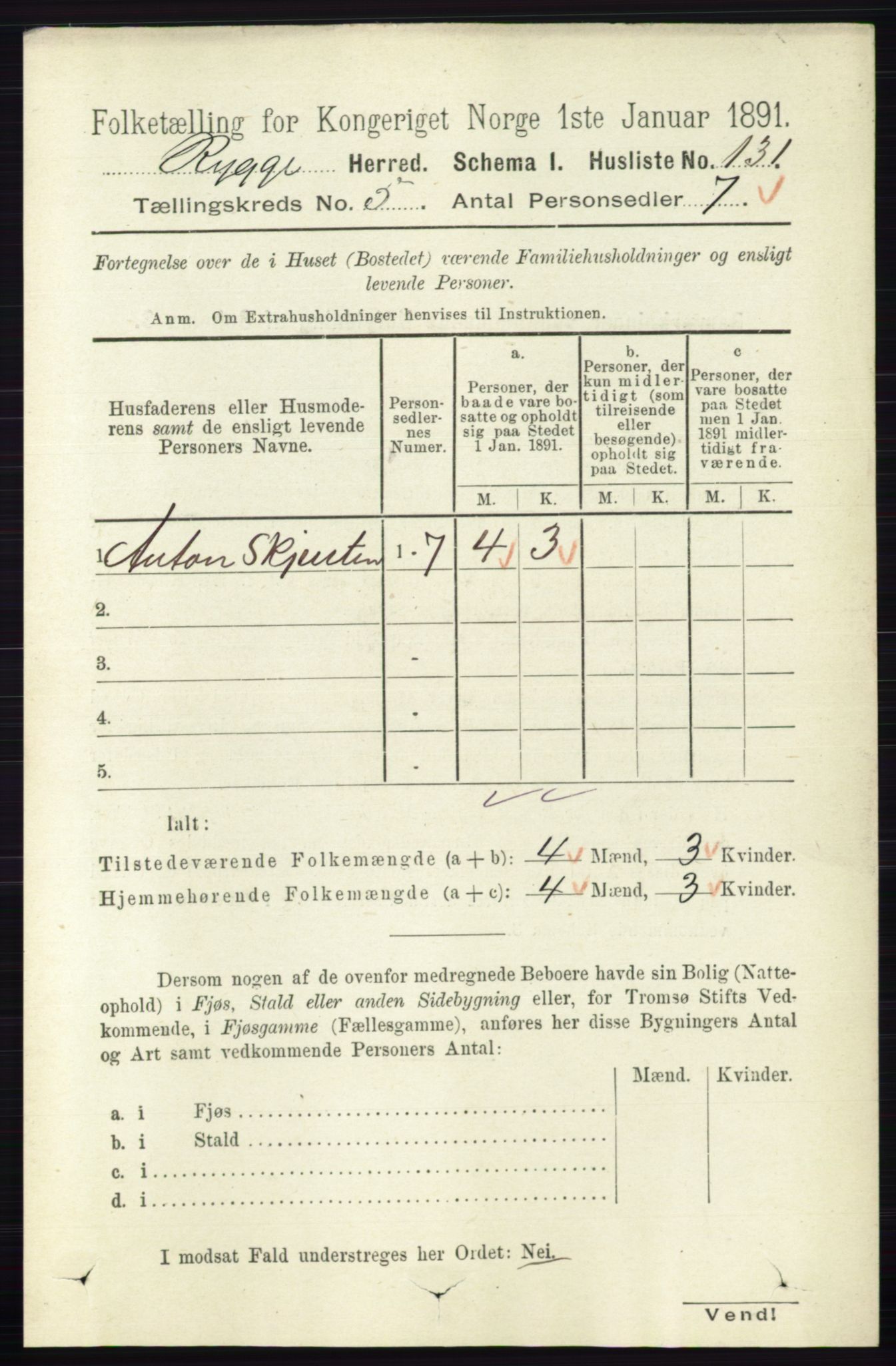 RA, 1891 census for 0136 Rygge, 1891, p. 2817