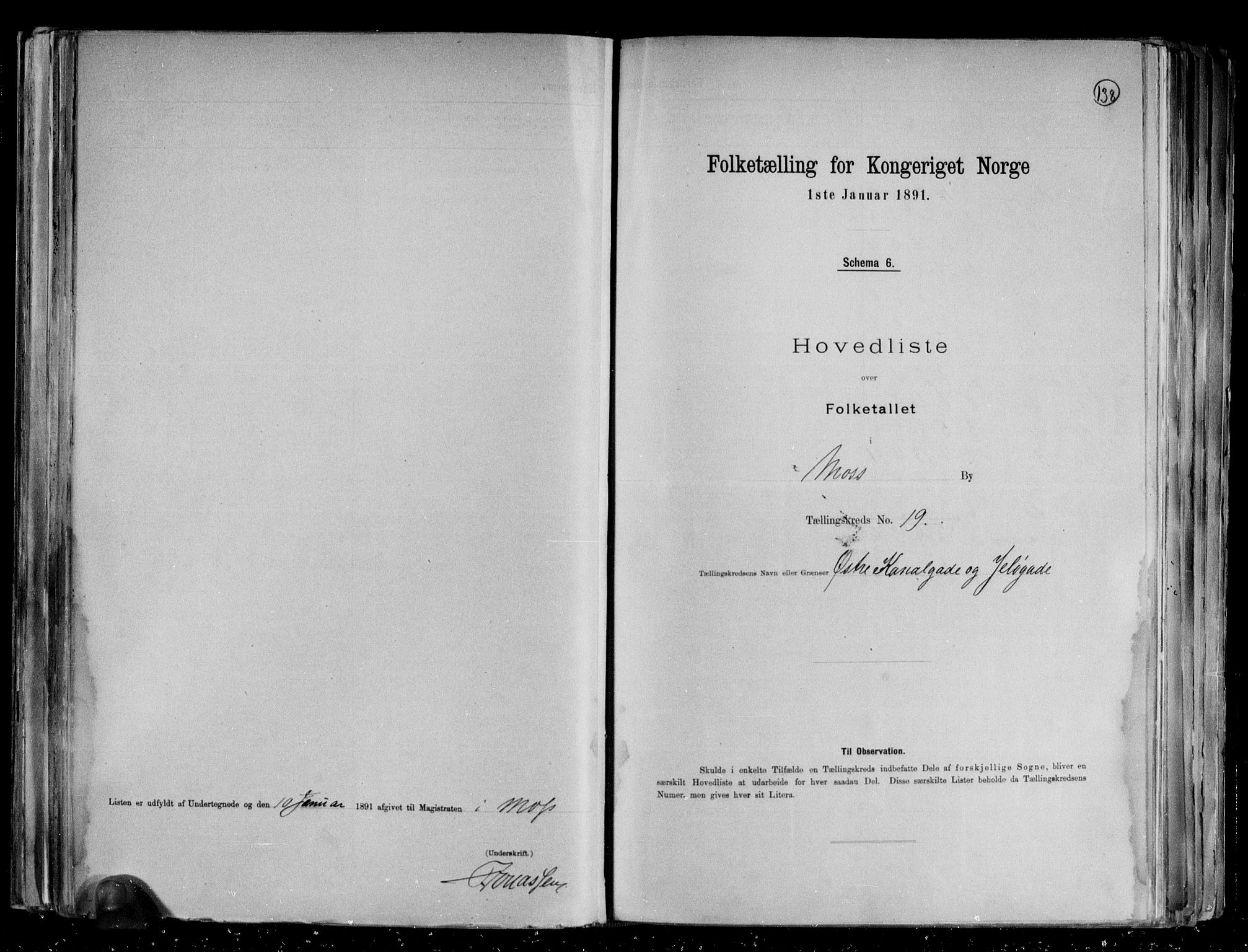 RA, 1891 census for 0104 Moss, 1891, p. 41