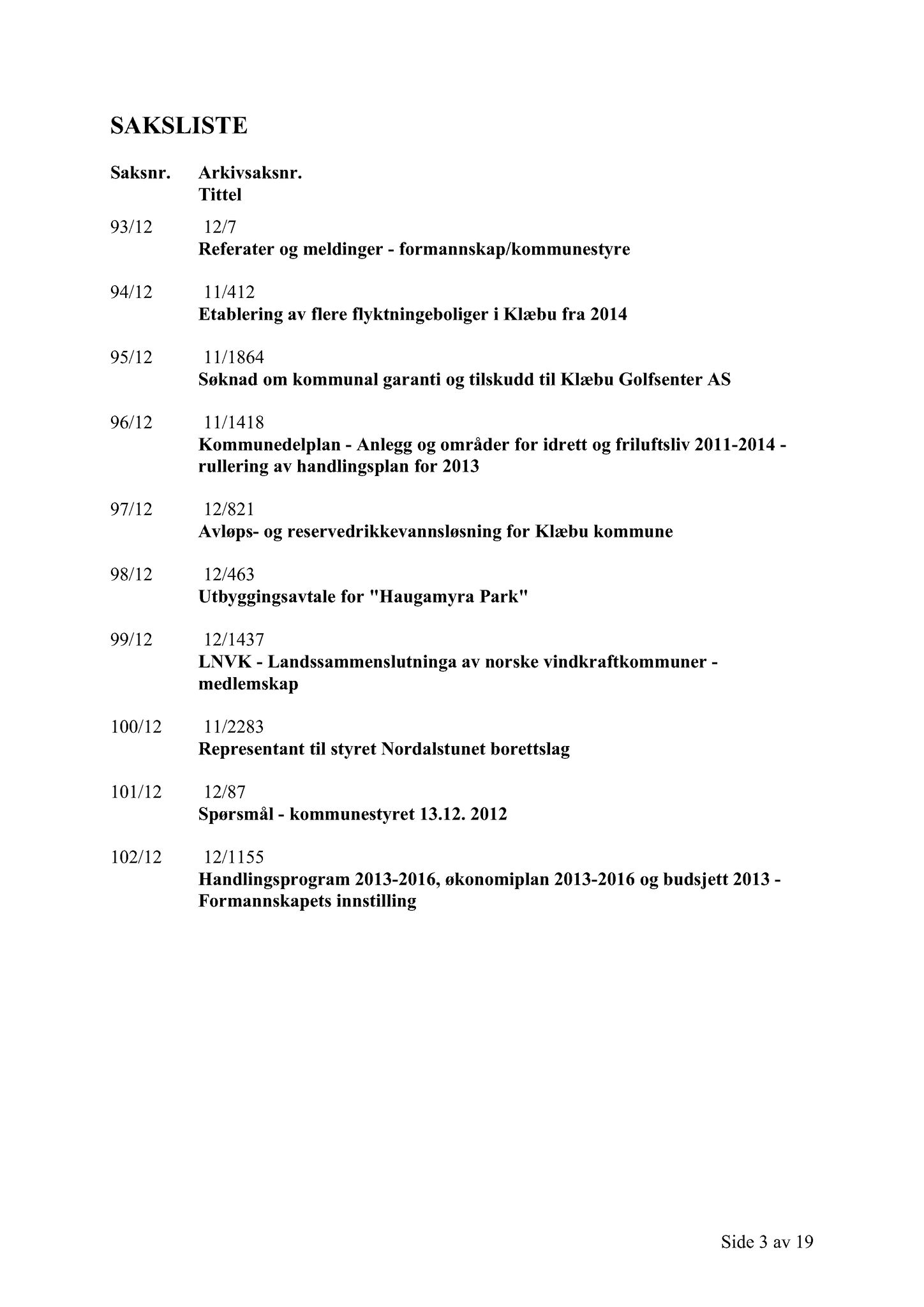 Klæbu Kommune, TRKO/KK/01-KS/L005: Kommunestyret - Møtedokumenter, 2012, p. 1967