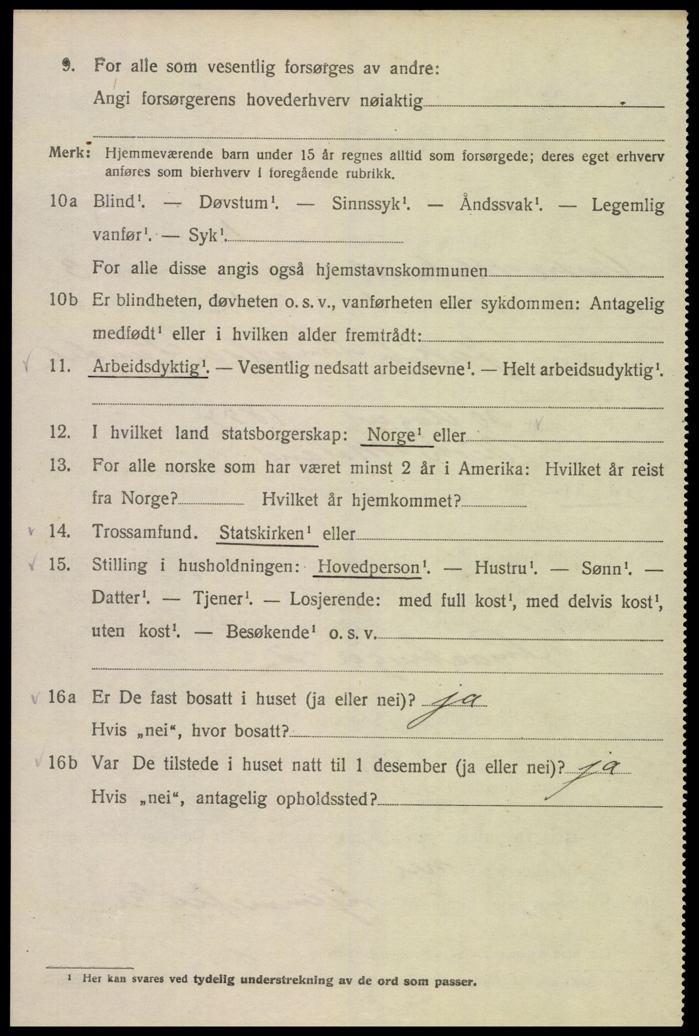 SAK, 1920 census for Vestre Moland, 1920, p. 3338