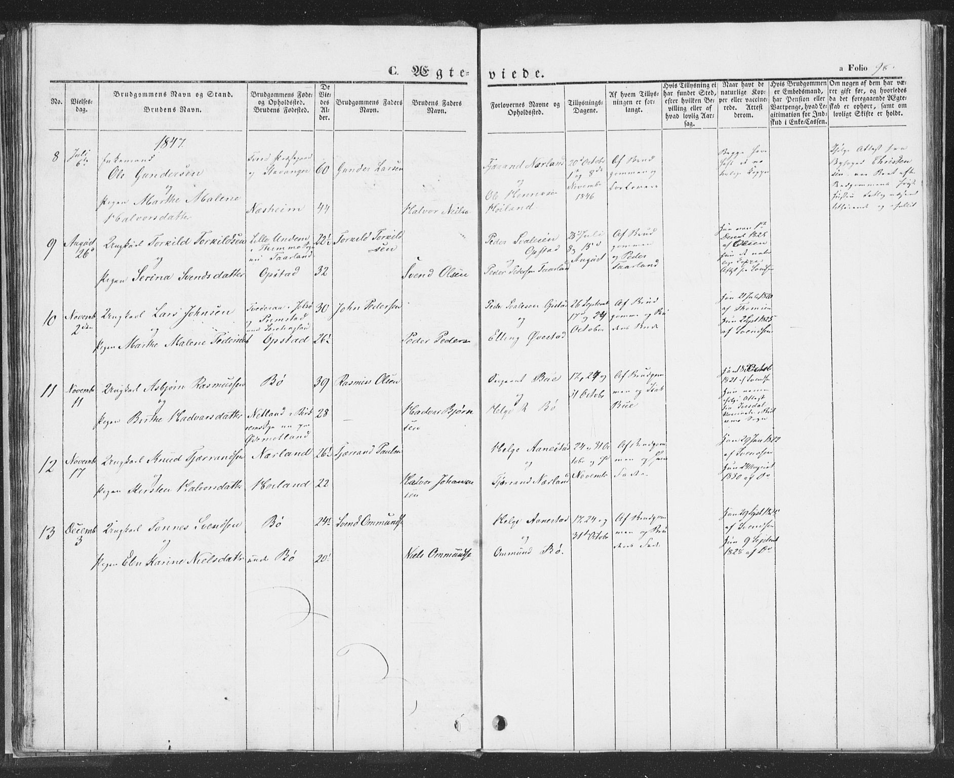 Hå sokneprestkontor, AV/SAST-A-101801/001/30BA/L0006: Parish register (official) no. A 5, 1842-1853, p. 98