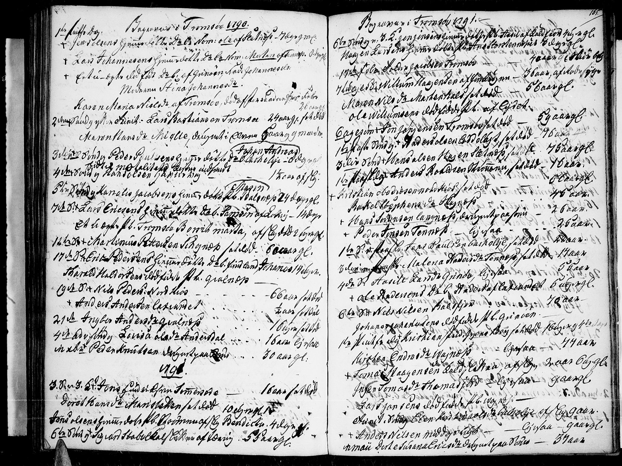 Tromsø sokneprestkontor/stiftsprosti/domprosti, SATØ/S-1343/G/Ga/L0003kirke: Parish register (official) no. 3, 1779-1796, p. 165