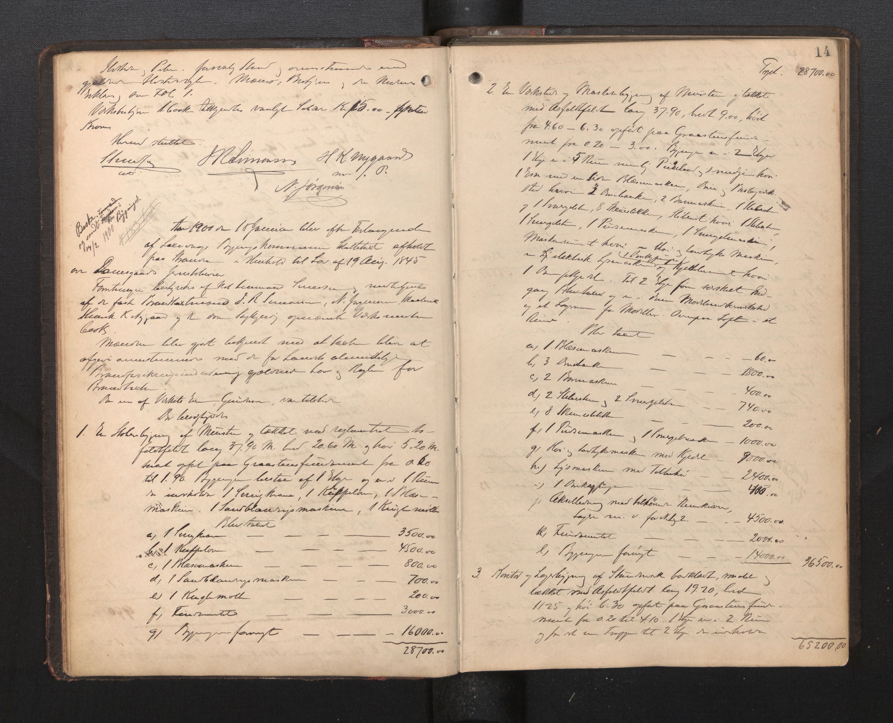 Lensmannen i Årstad, AV/SAB-A-36201/0012/L0010: Branntakstprotokoll, 1899-1907, p. 14