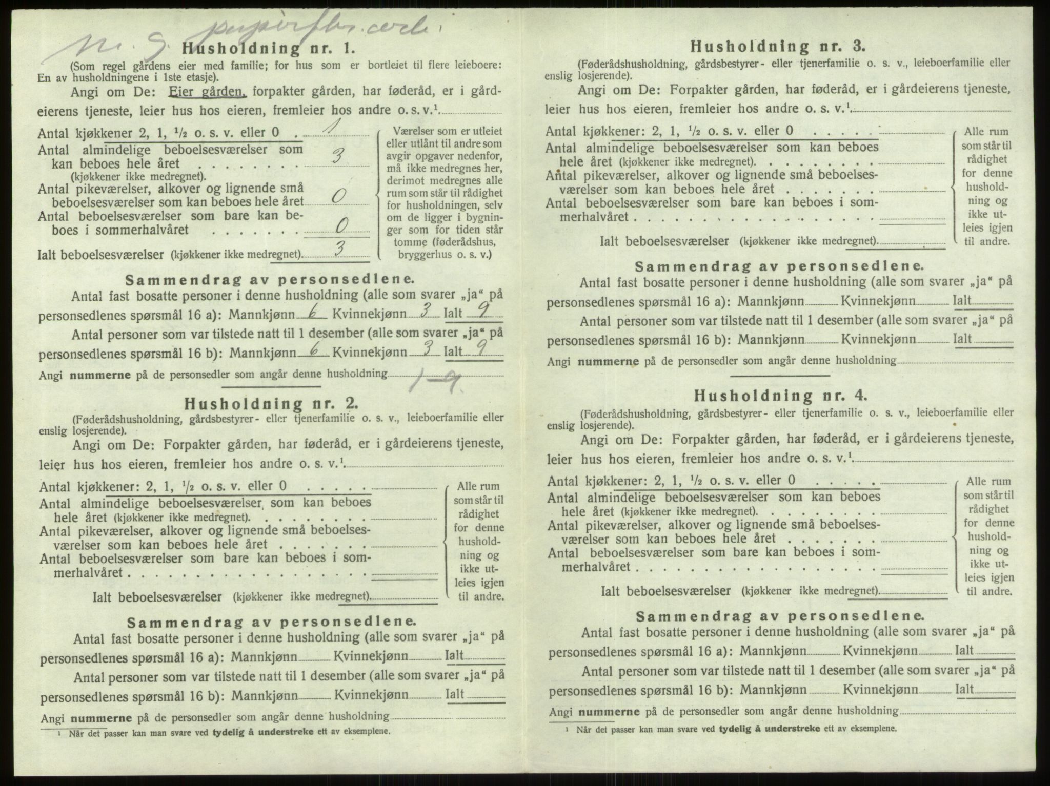 SAO, 1920 census for Berg, 1920, p. 874